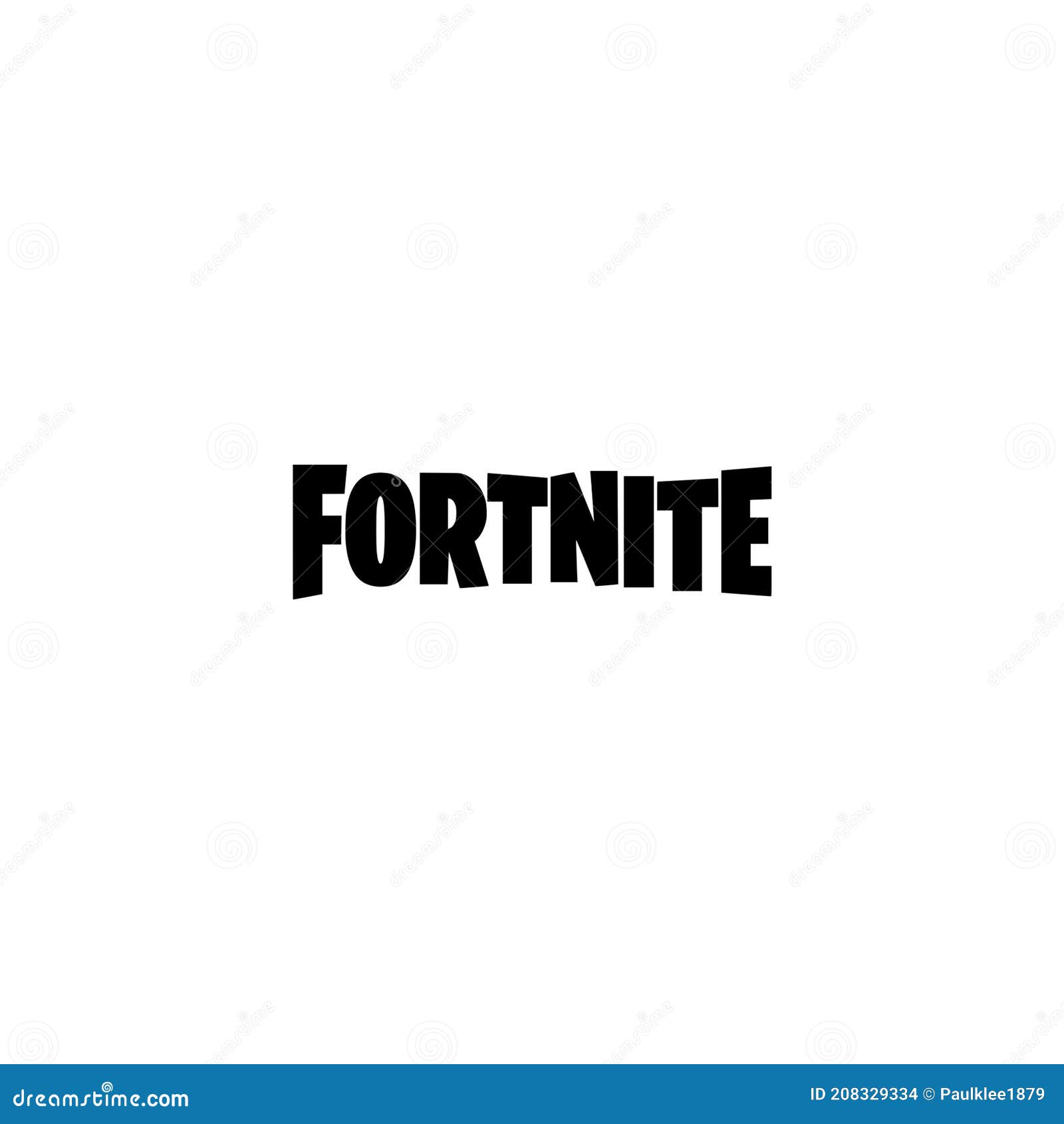 Fortnite Logo Editorial Illustrative on White Background Editorial ...