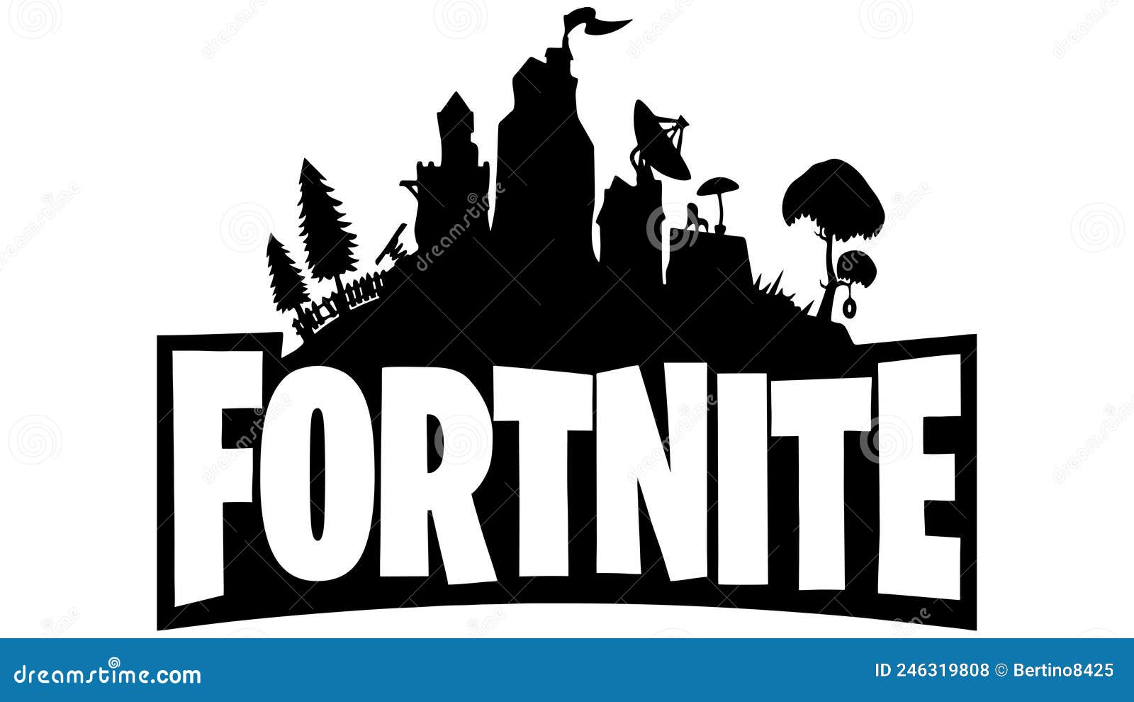 Fortnite Logo editorial stock photo. Illustration of logo - 246319808