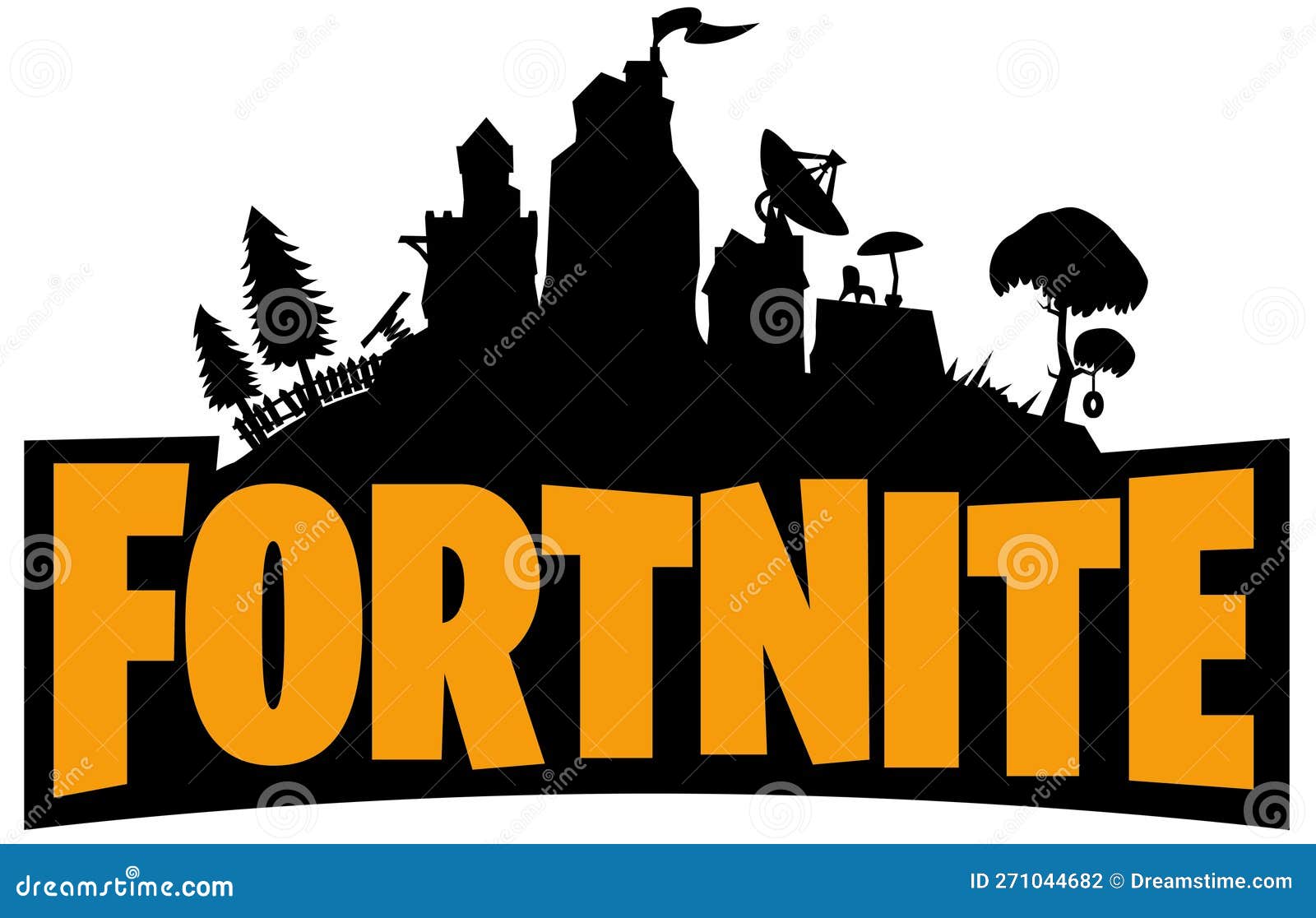 Fortnite Logo editorial photography. Illustration of fortnite - 271044682