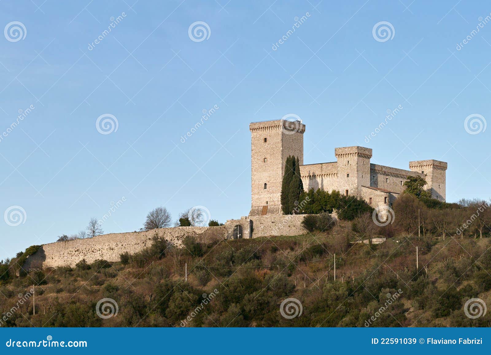 the fortress albornoz in narni