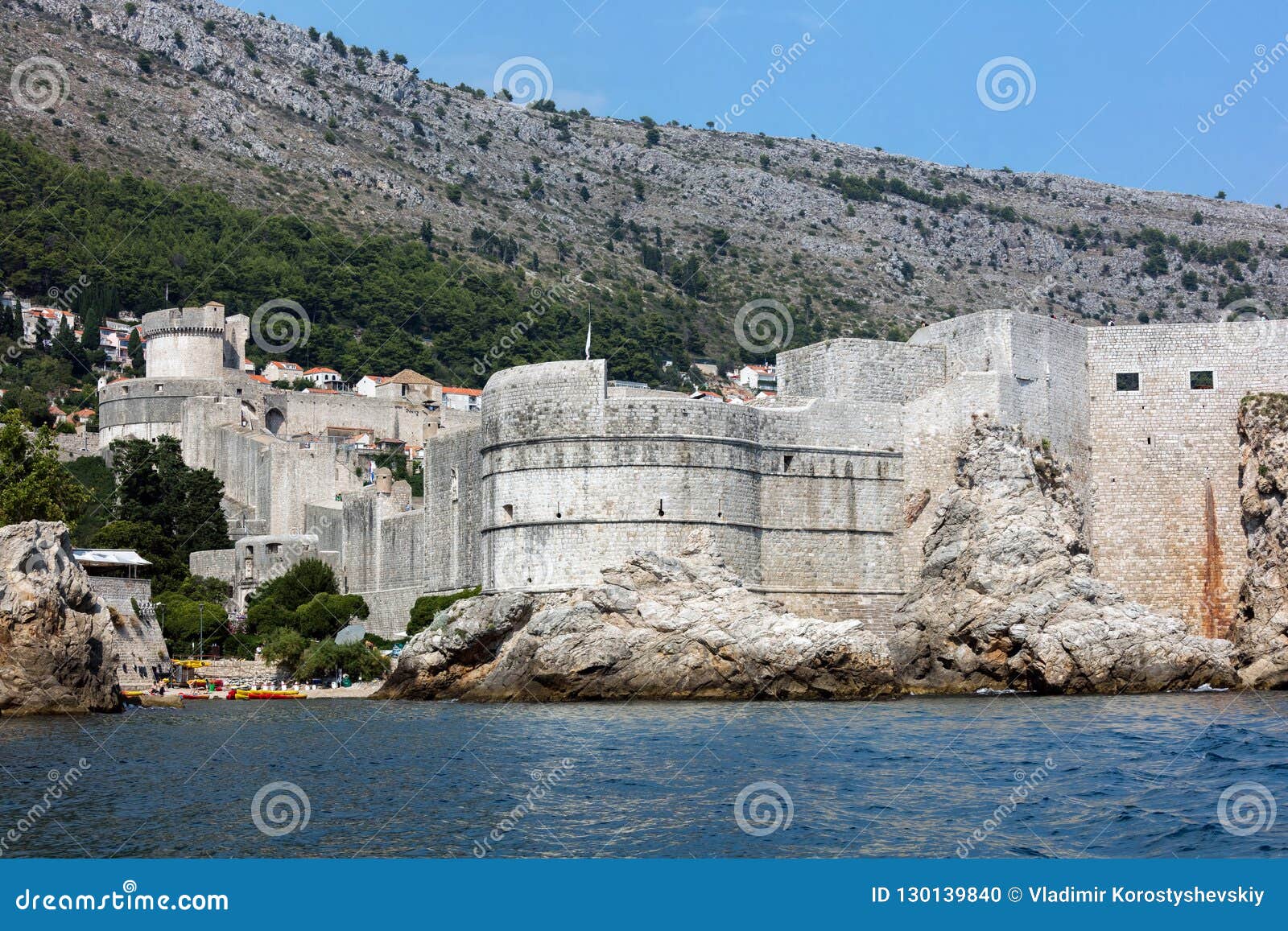fortress bokar in dubrovnik, croatia