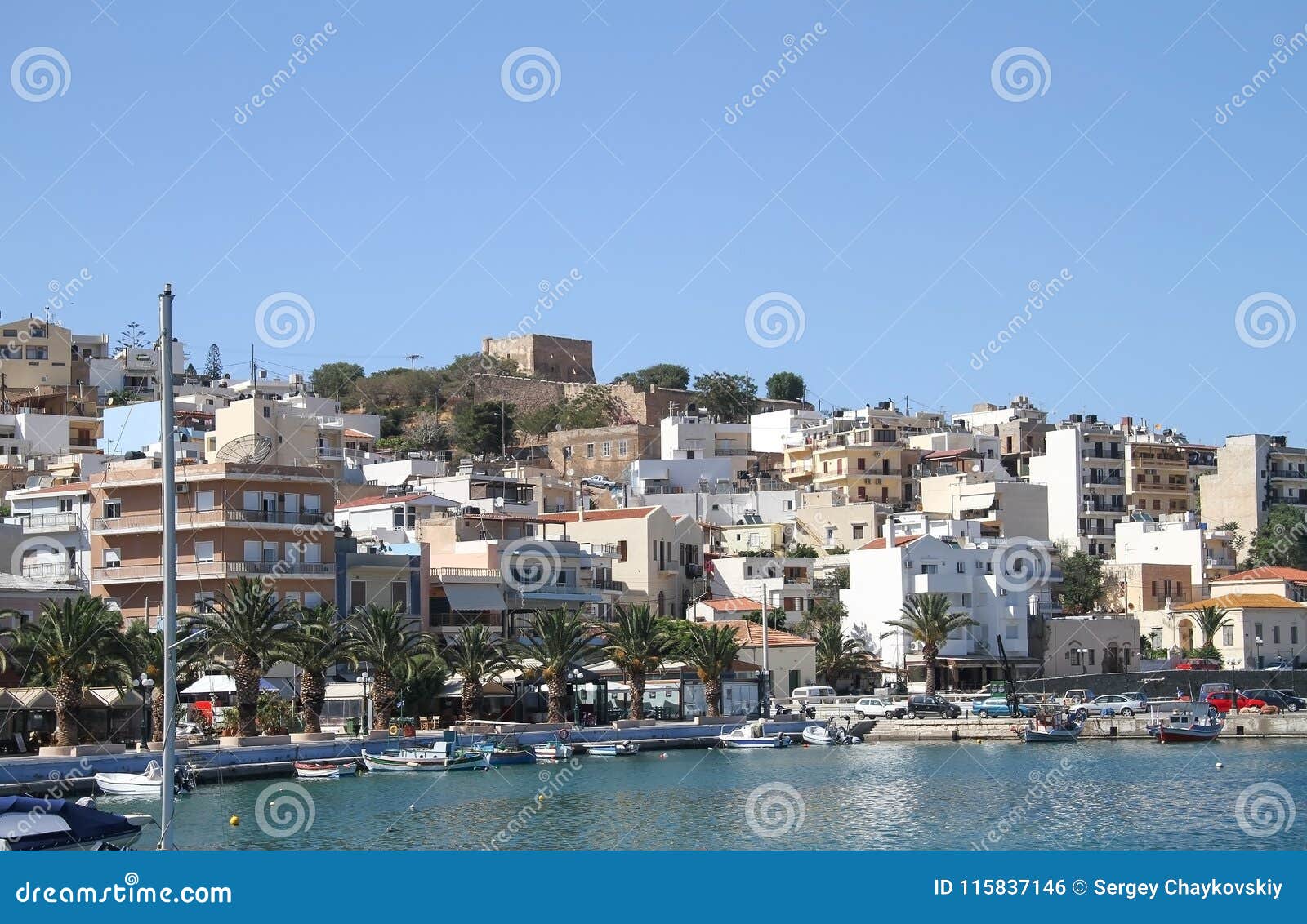 fortress of casa di arma in the city of sitia. crete