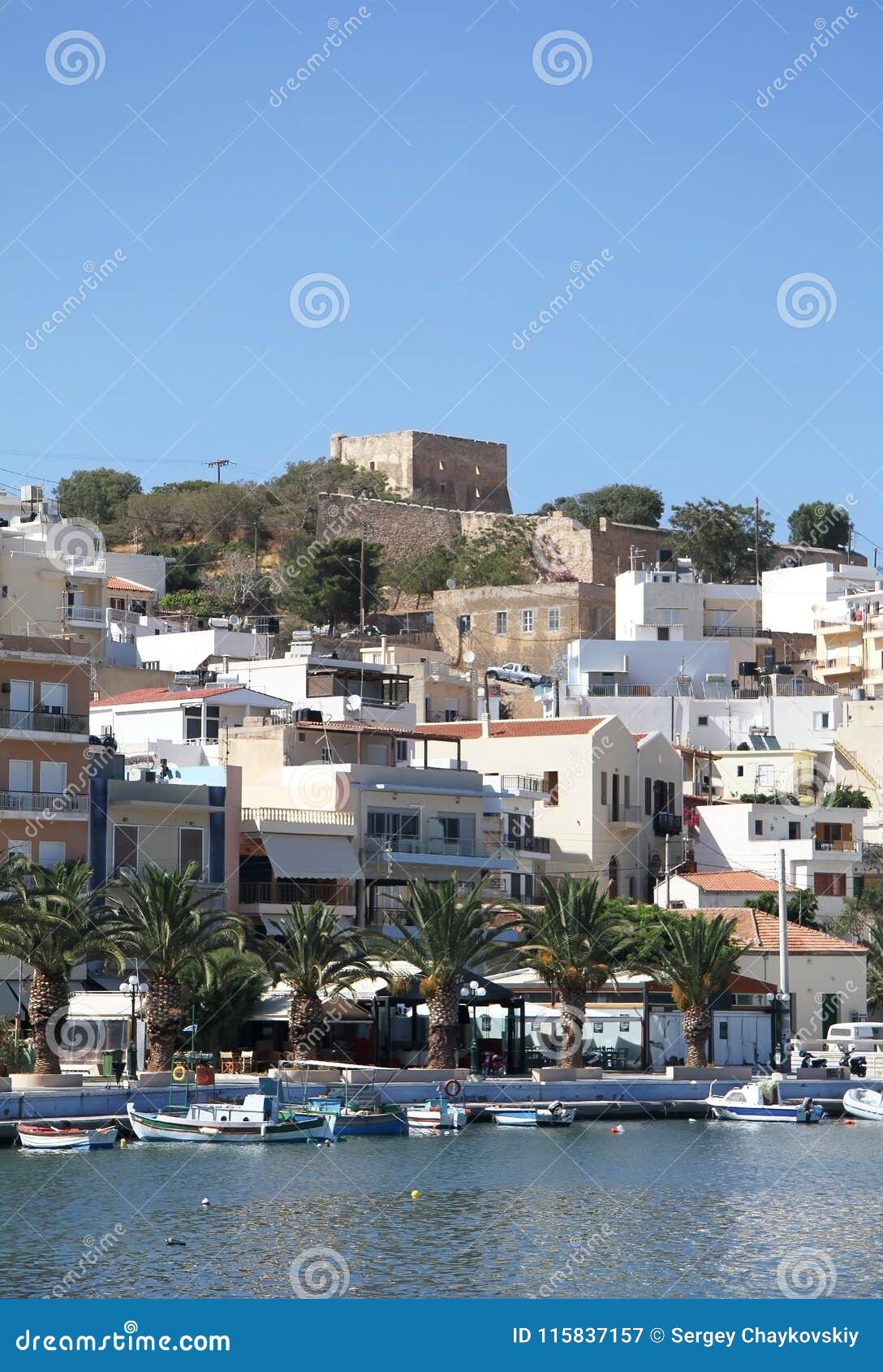 fortress of casa di arma in the city of sitia. crete