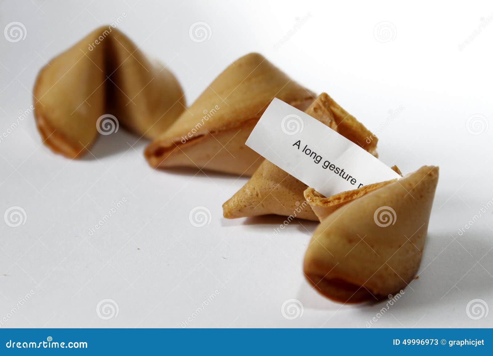 Fortune Cookies with Message Stock Image Image of asia, inside 49996973