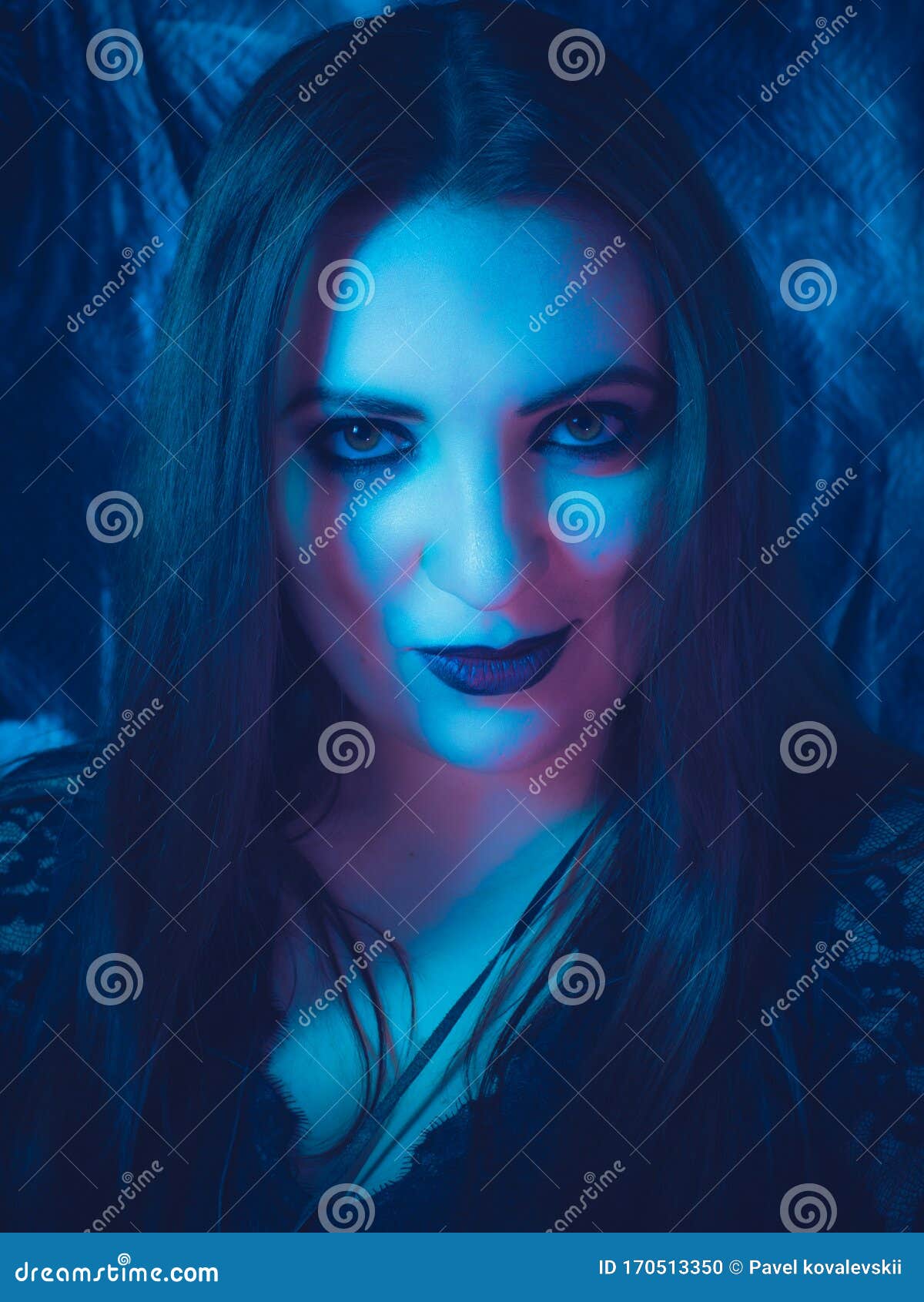 a fortune teller predicts the future using a magic ball, cards, and amulets. form for the er.  the concept of magic and occu