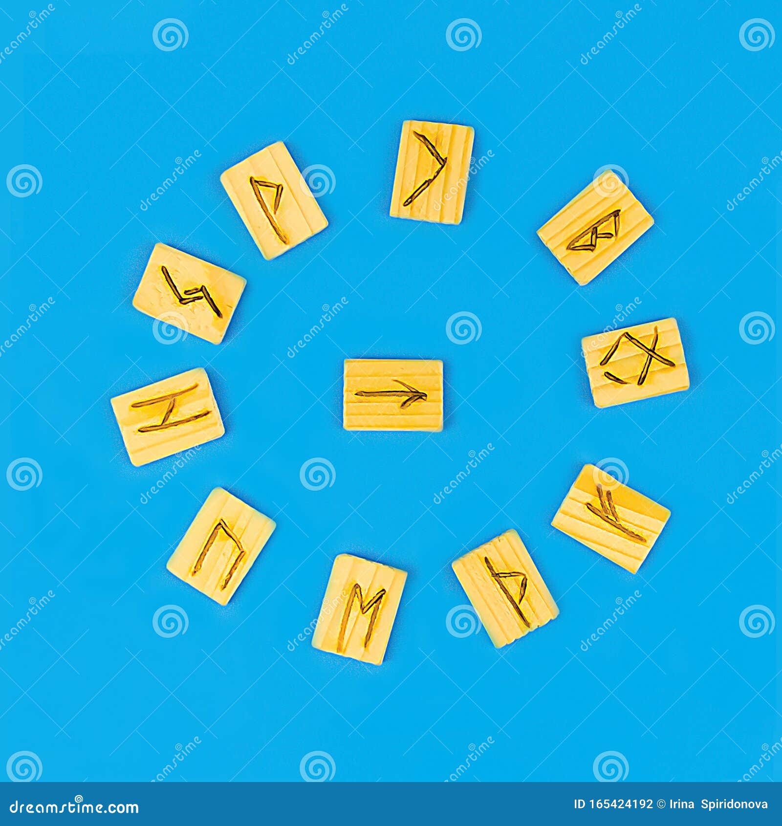 Fortune Telling on the Scandinavian Runes. Runes Lie on Background