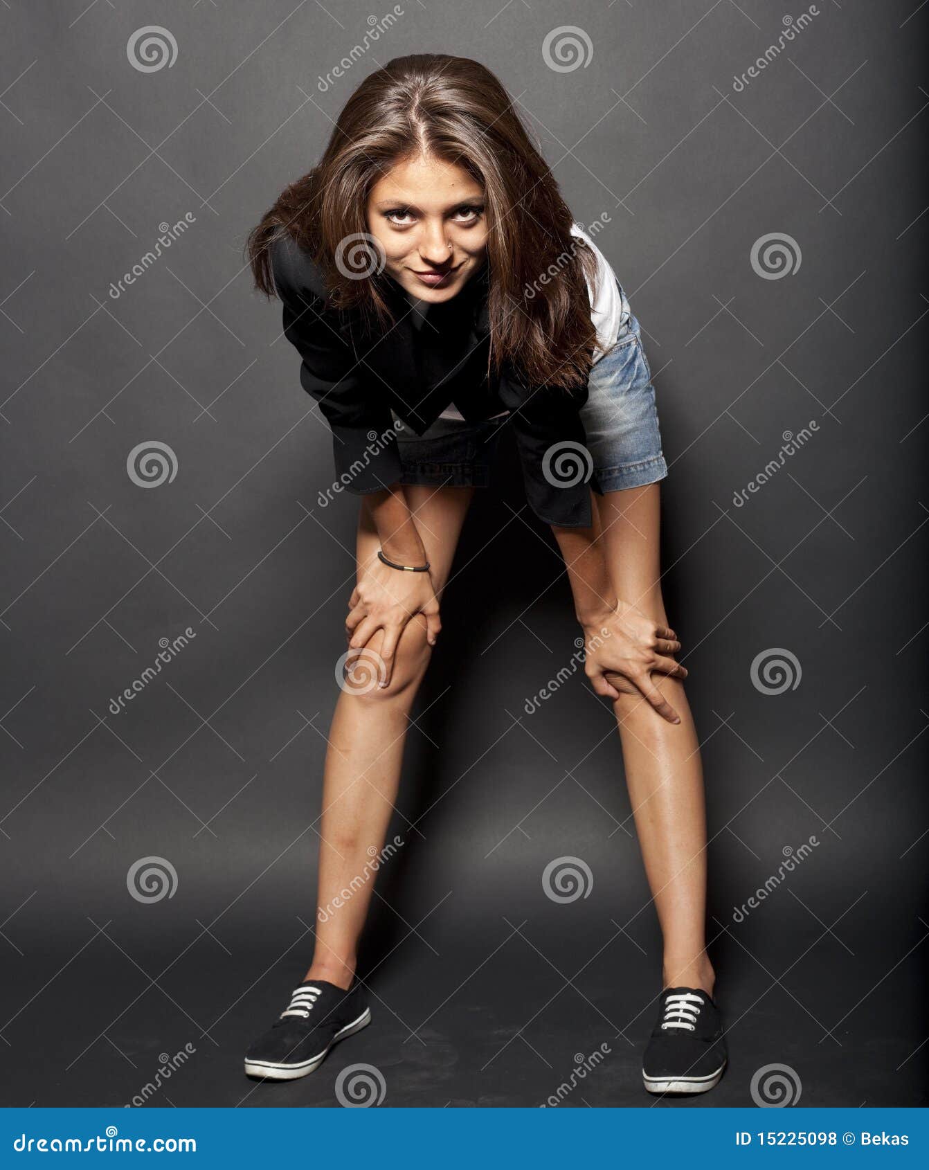 Forward lean stock photo. Image of posture, jeans, plimsolls 15225098