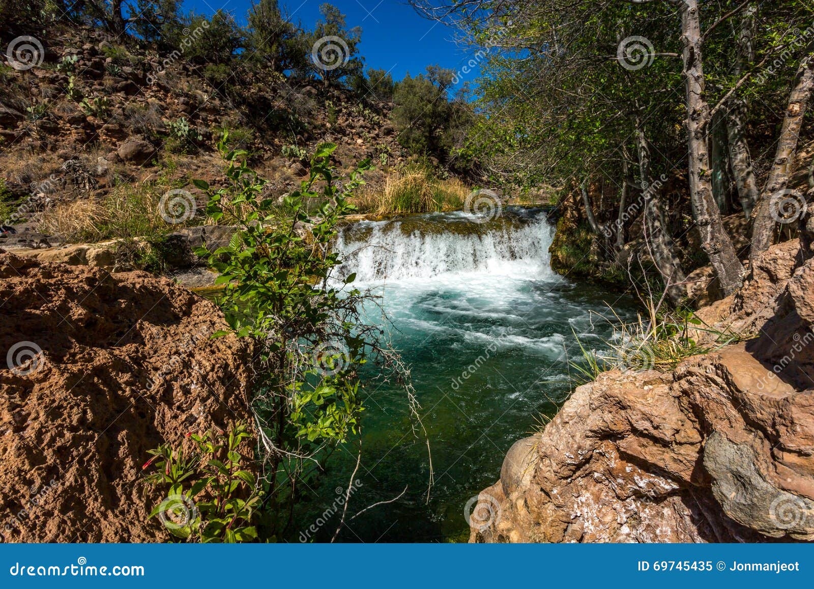 Fossil Springs Creek Arizona. Stock Image - Image of national, fossil:  69745435
