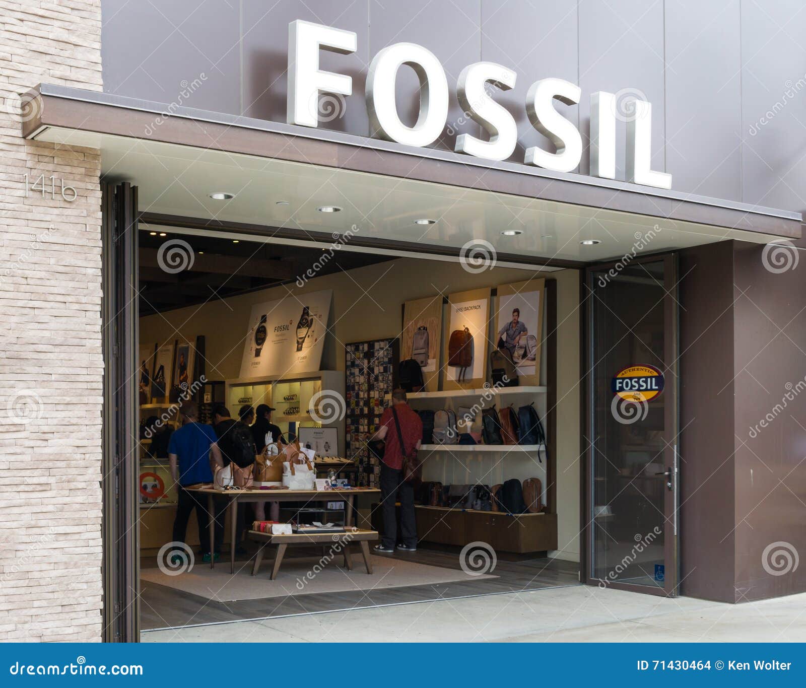 Fossil Store Exterior and Sign Editorial Stock Image - Image of ...