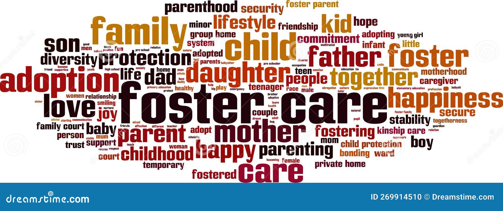 Foster care word cloud stock vector. Illustration of foster 269914510