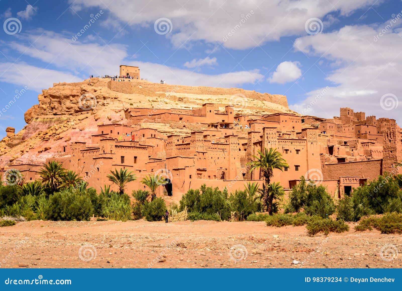 Foto panorámica de Ait Benhaddou, Marruecos - patrimonio mundial de la UNESCO
