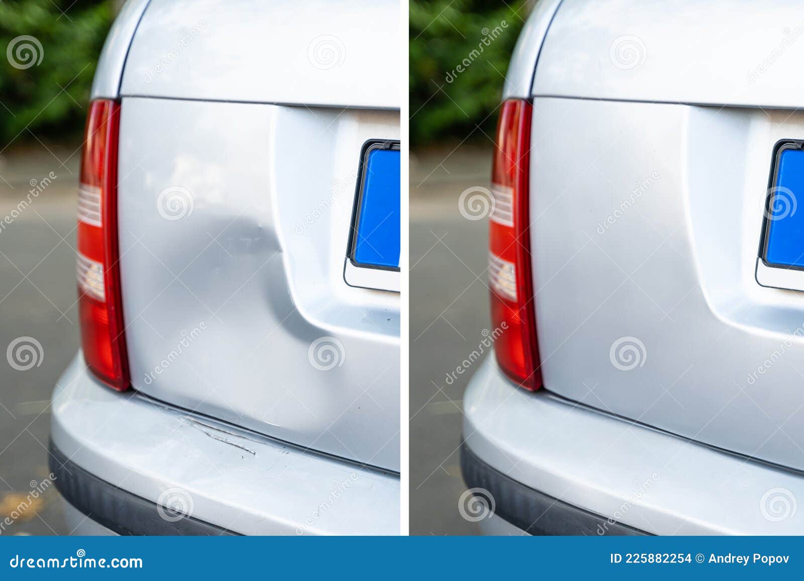 Foto Von Auto Dellen Reparatur Vor Stockfoto - Bild von