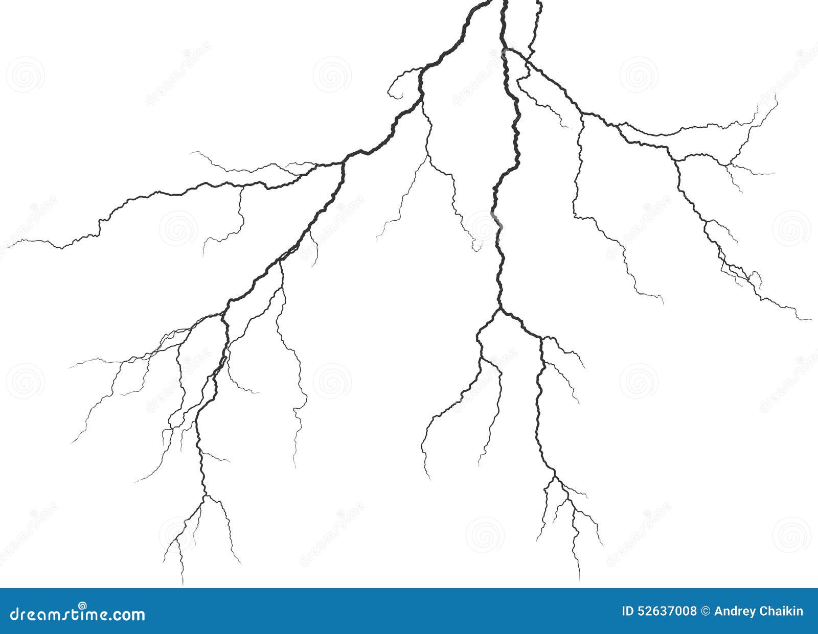 Foudre illustration de vecteur. Illustration du vecteur - 52637008