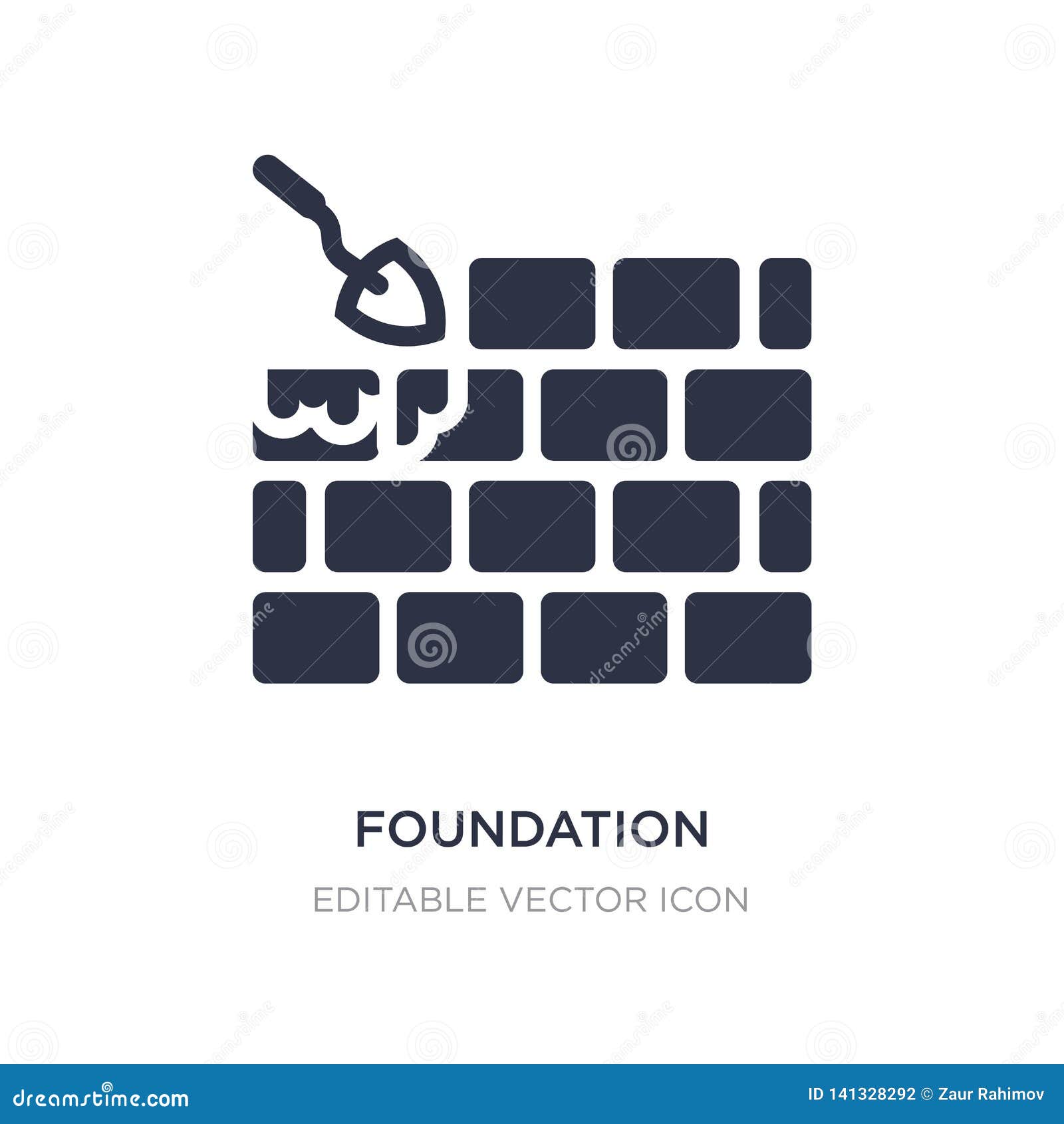 Foundation Icon on White Background. Simple Element Illustration from