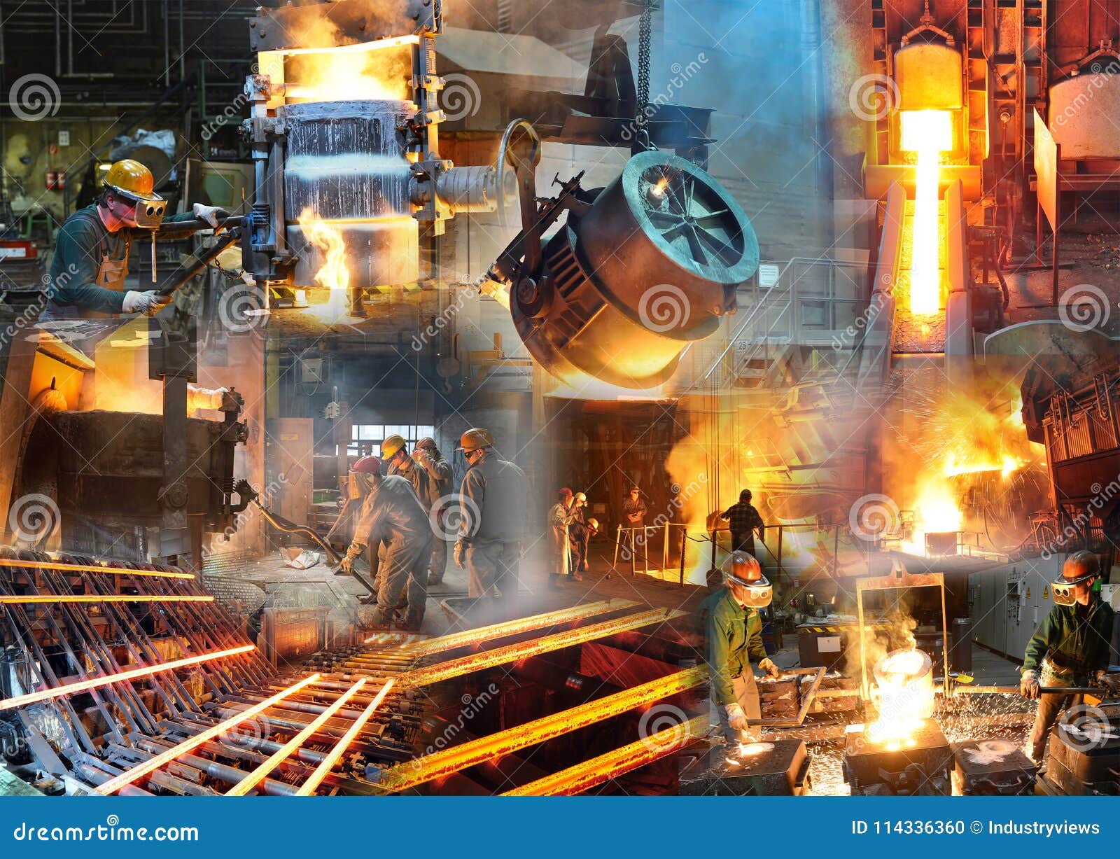 foundry and steelworks - steel production and processing workers