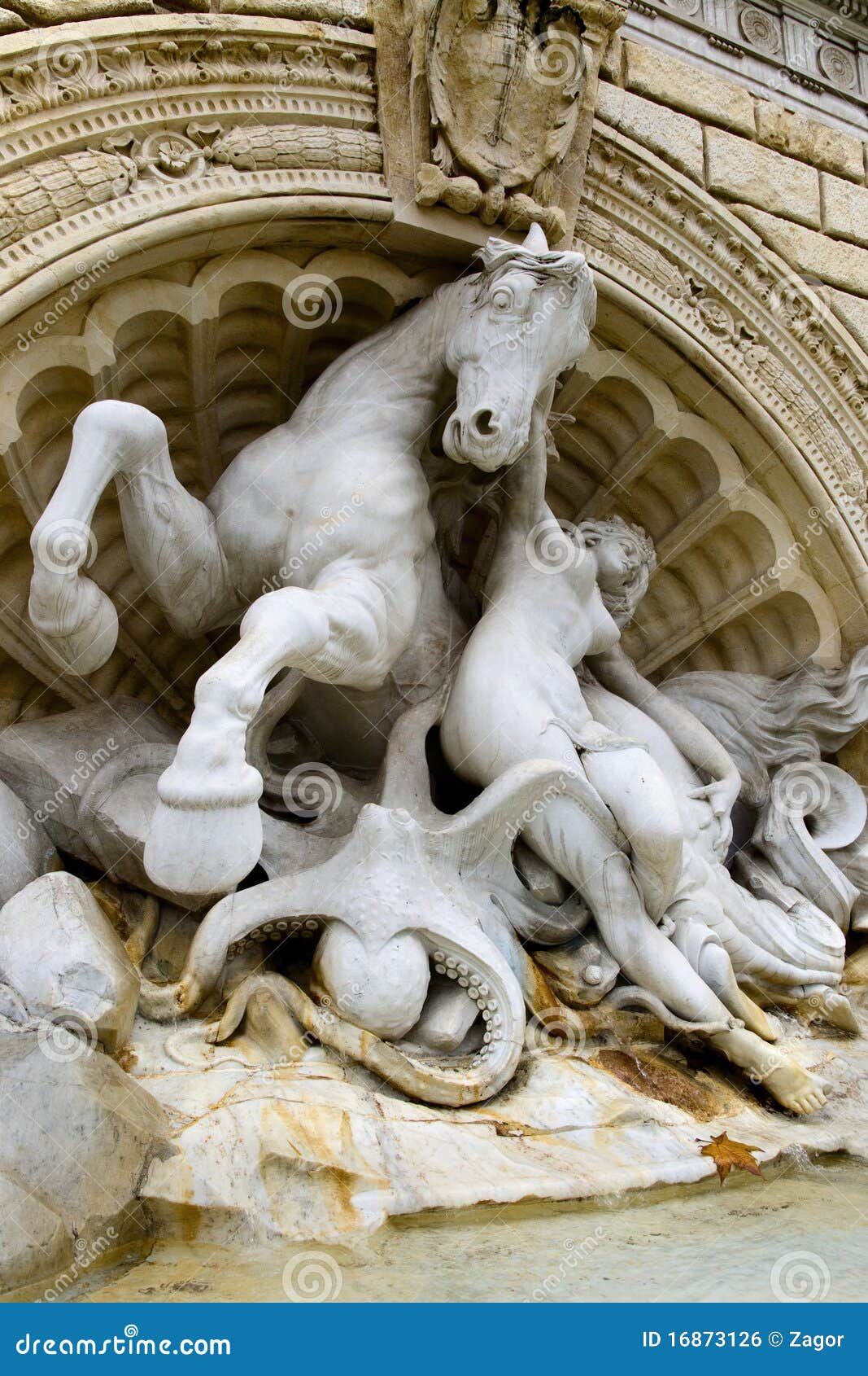 Fountain in Bologna stock photo. Image of history, sculpture 16873126