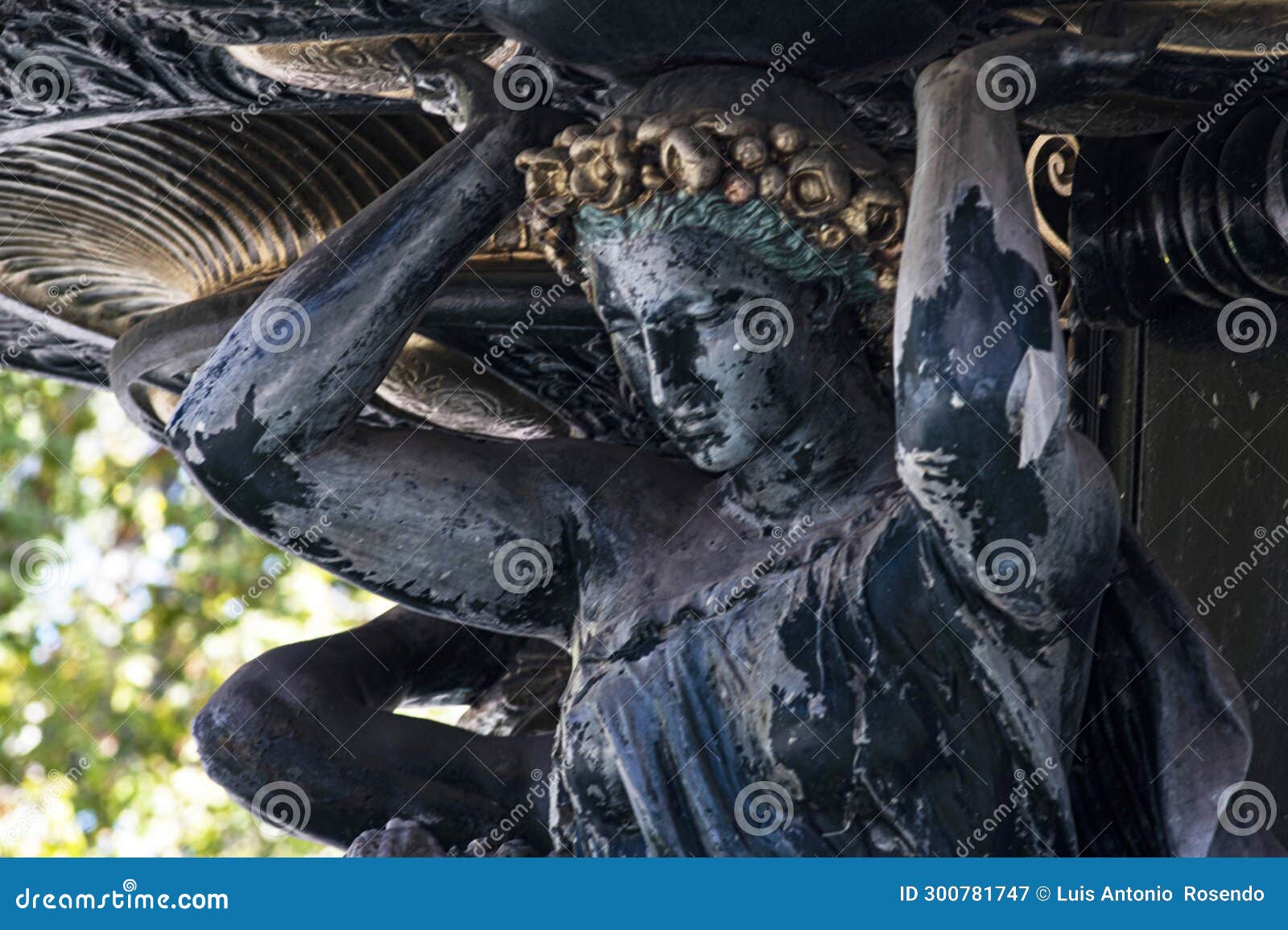 fountain of the continents (fuente de los continentes) in general san martiÂ­n park - mendoza, argentina