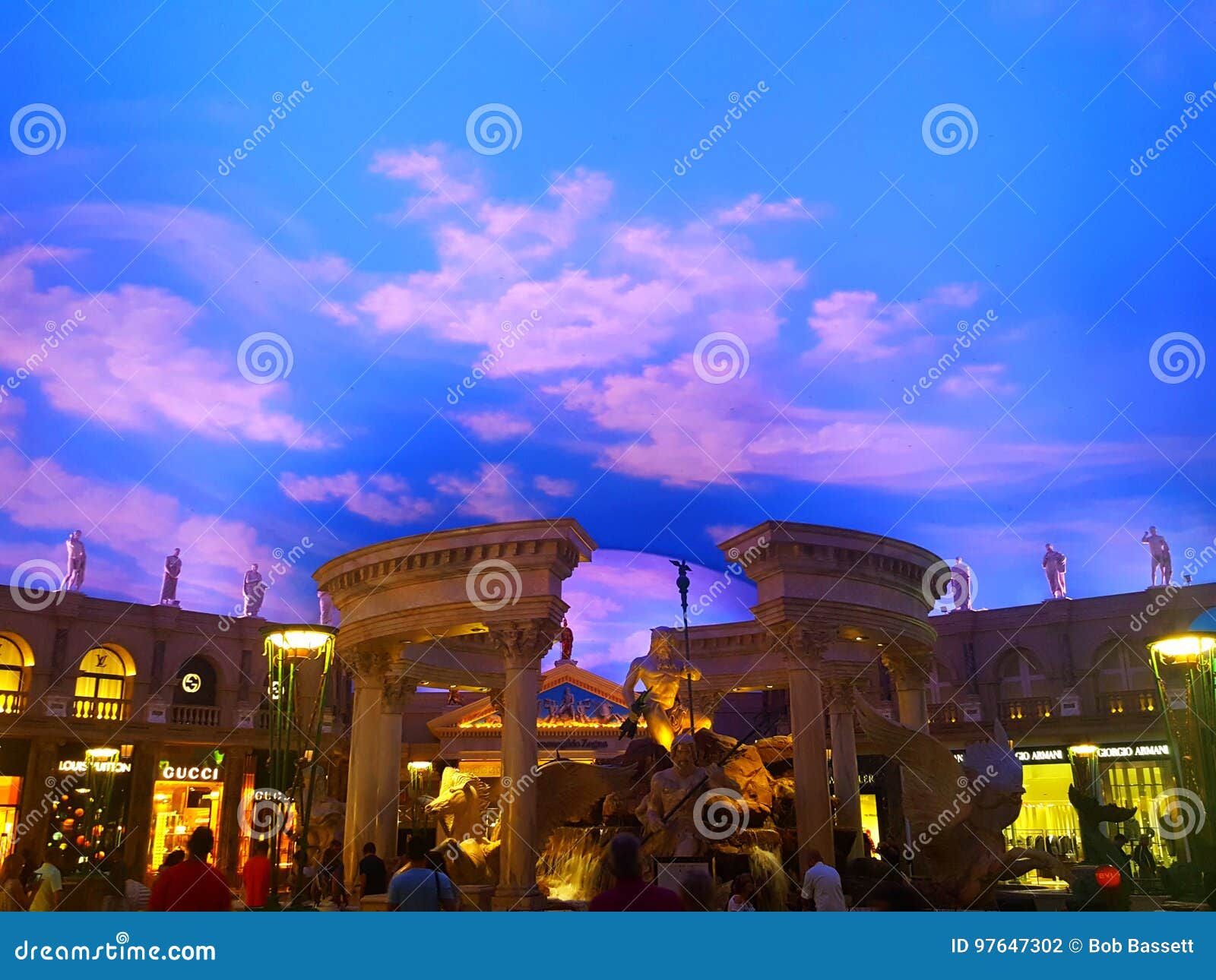 The Fountain of the Gods at the Forum Shops in Caesars Palace, Las