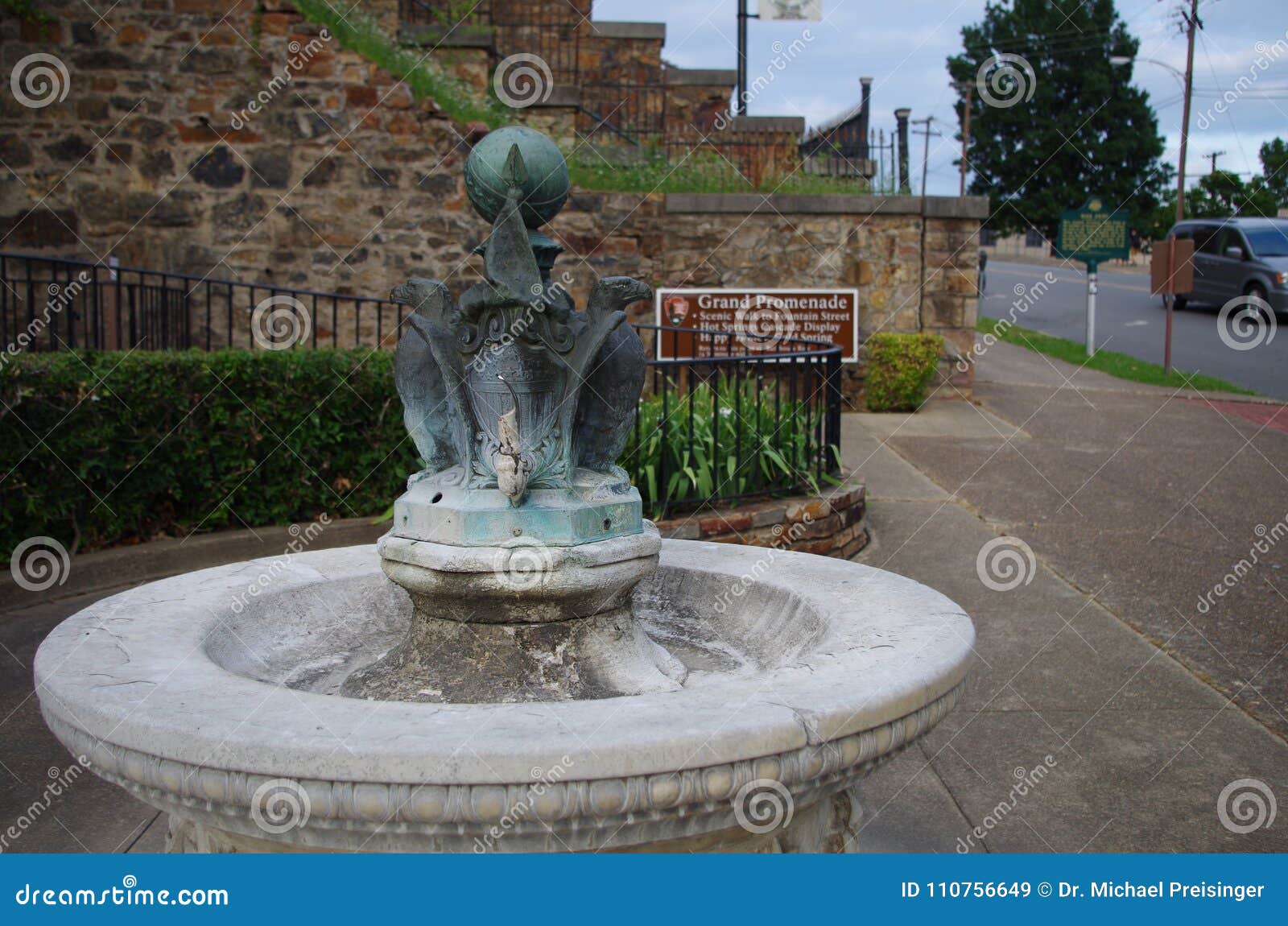 fountain in hot springs, arkansas