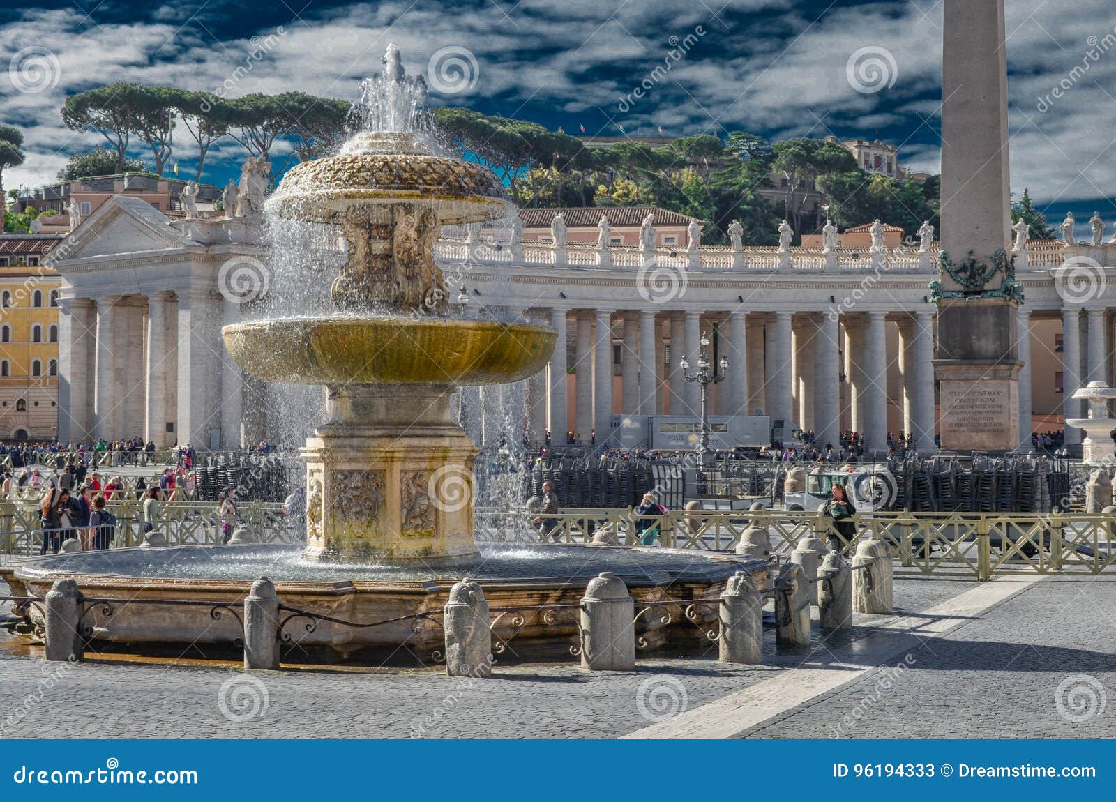 Fountain of life editorial stock photo. Image of pope 96194333