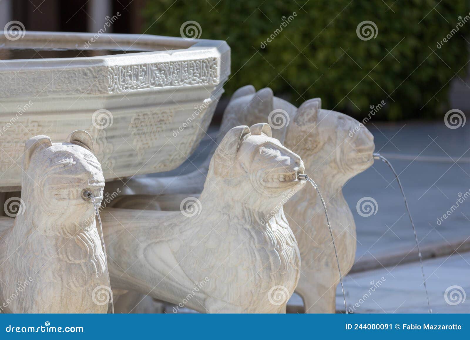 Fountain of Lions within the City of the Alhambra Editorial Photo ...