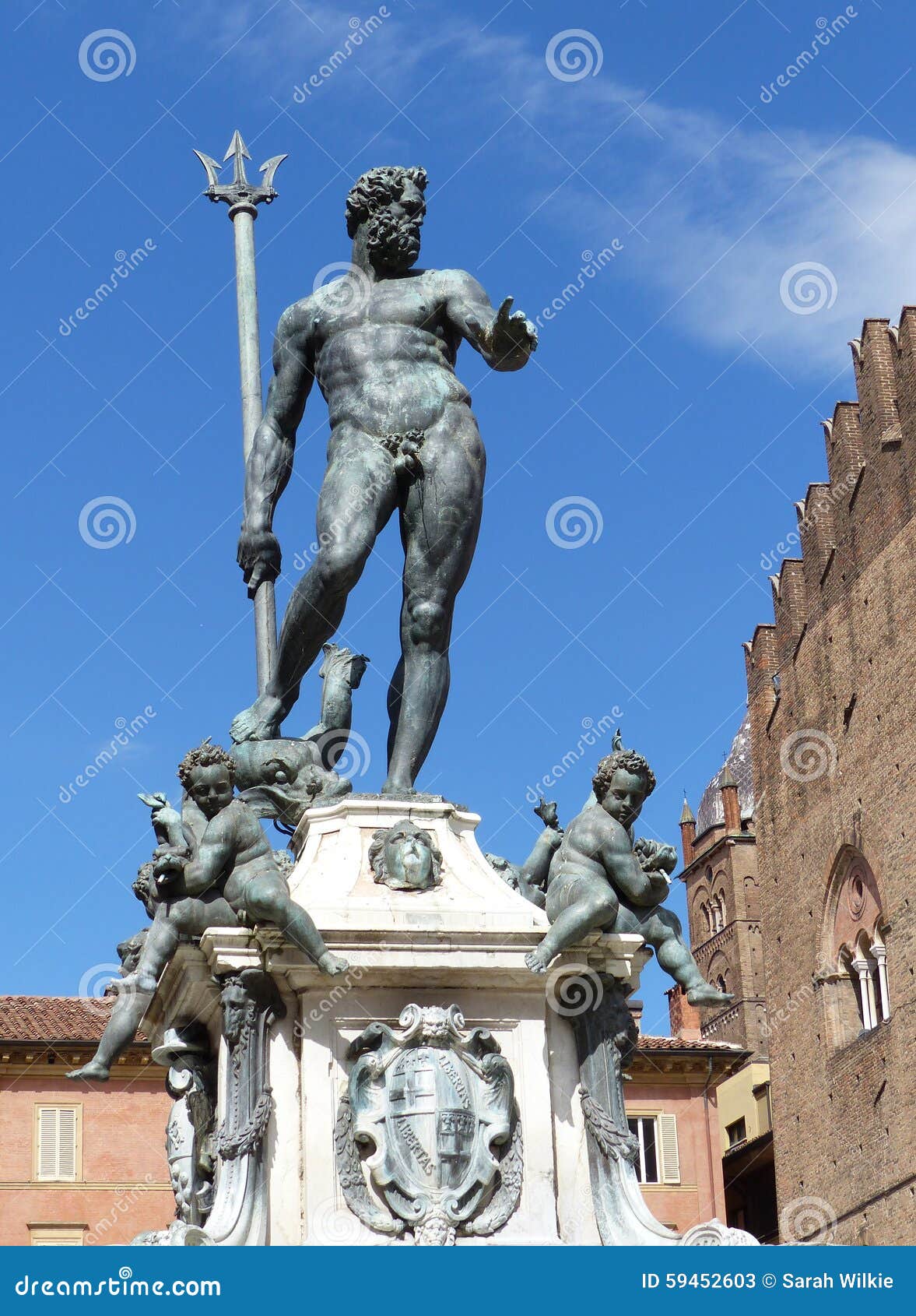 Fountain of Neptune, Bologna Stock Image Image of italy, netuno 59452603