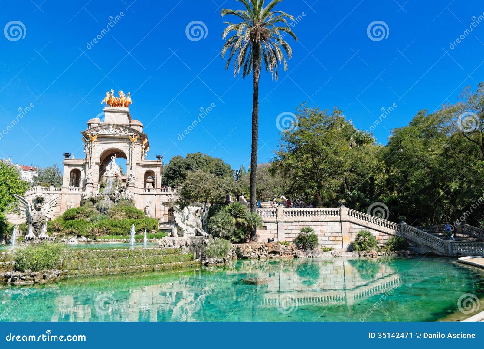 Fountain at Parc De La Ciutadella, Barcelona Stock Image Image of