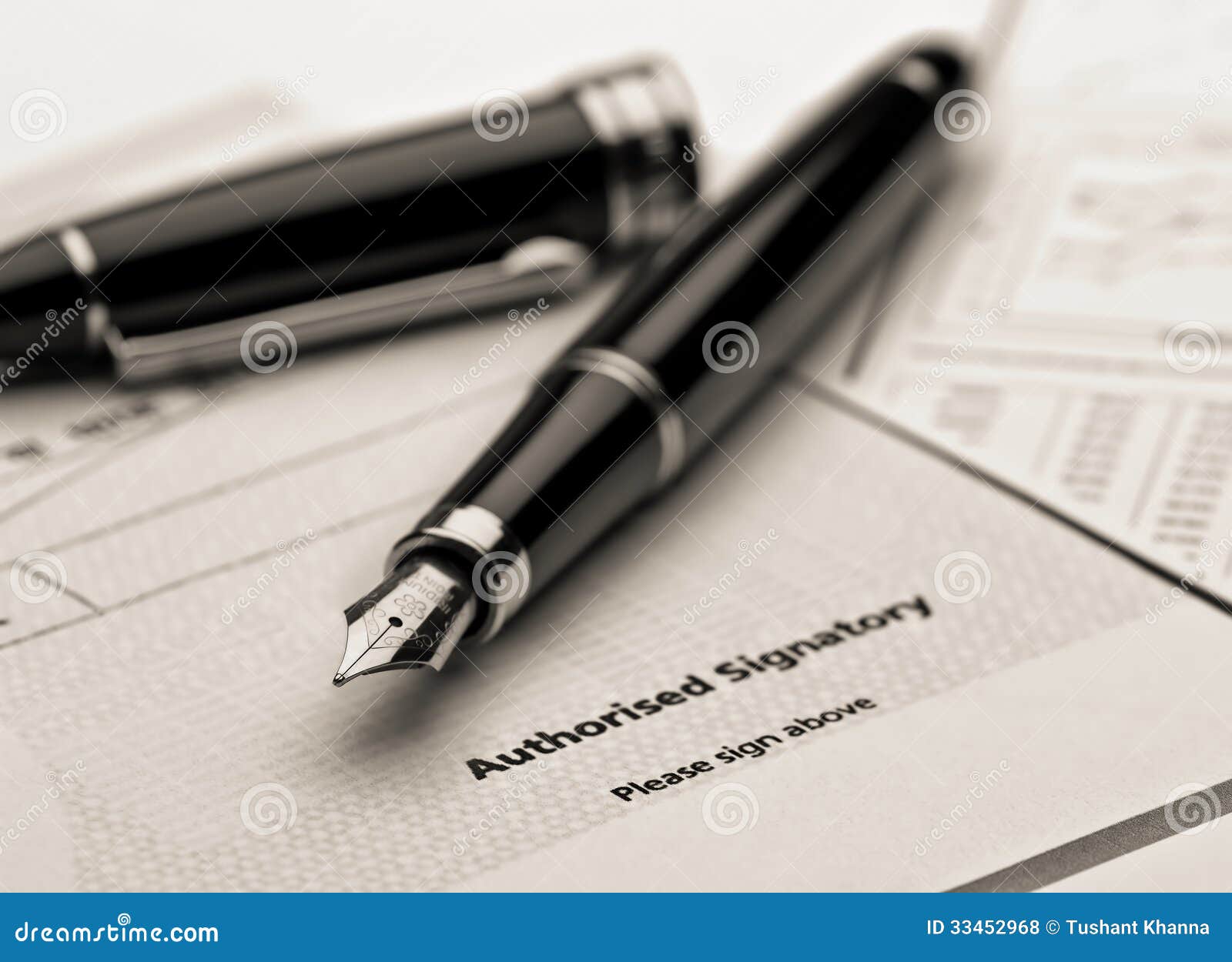 Fountain Pen on Legal Document. Stock Photo Image of entrepreneur