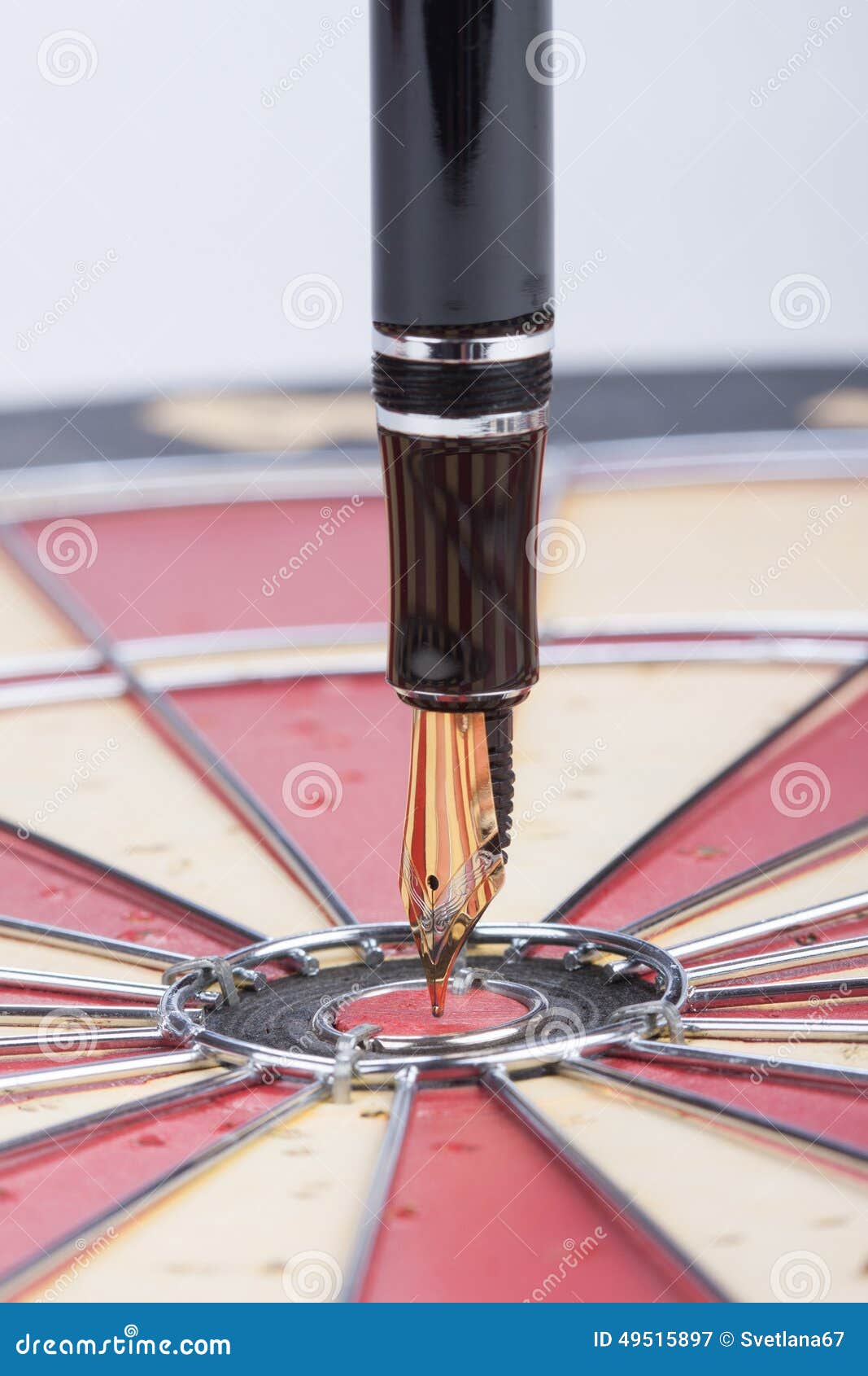 Fountain Pen in the Target Center Stock Image Image of fountain