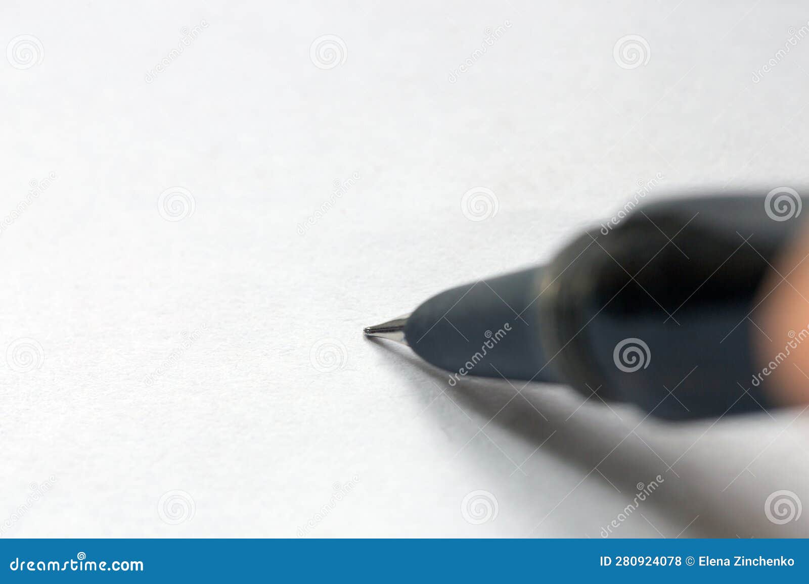 Fountain Pen Writes on Paper Stock Photo Image of background, digital