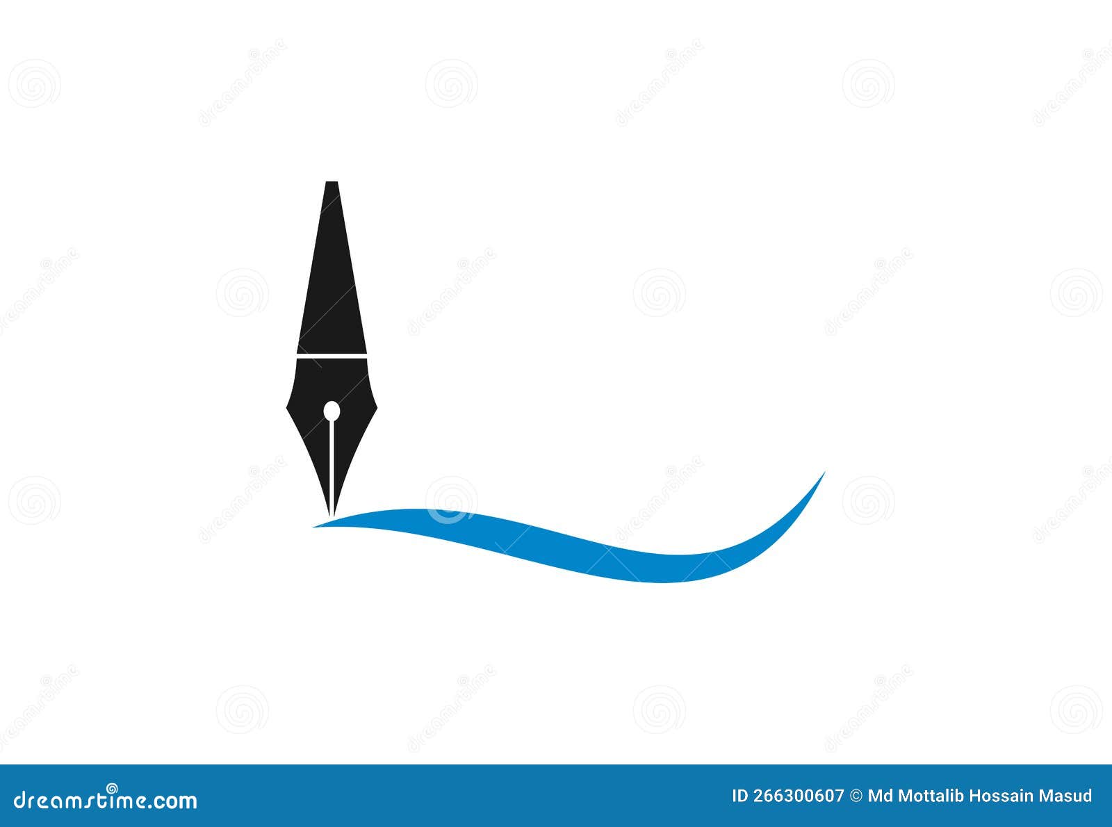 Pen Logo Design, Vector Illustration Stock Vector Illustration of