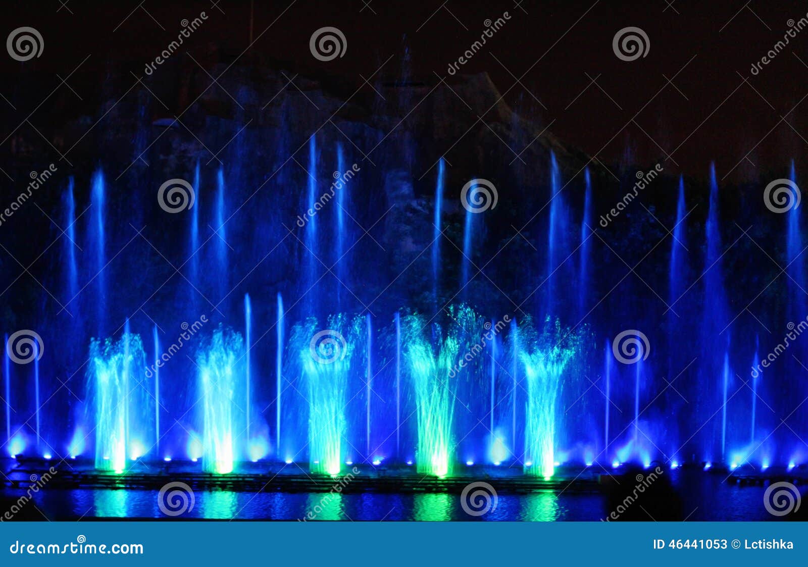 Fountain show stock image. Image of vietnam, giant, fountain 46441053