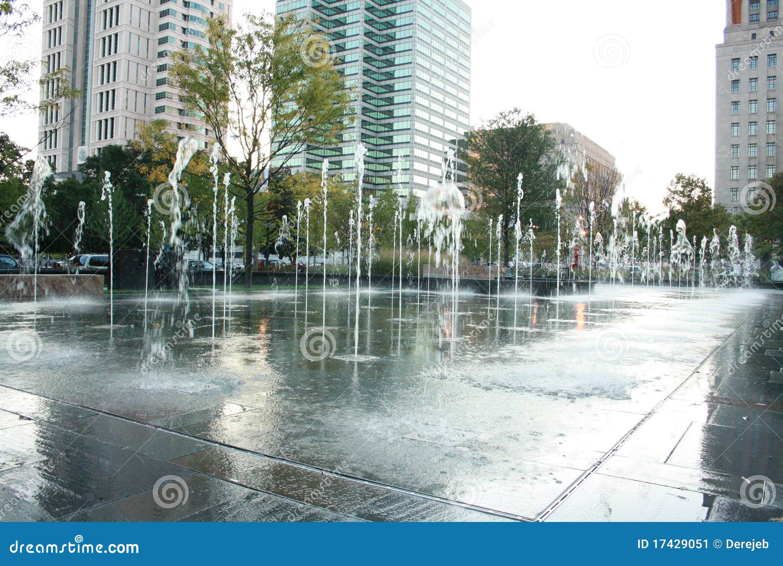 Fountain On The Street Stock Image Image 17429051