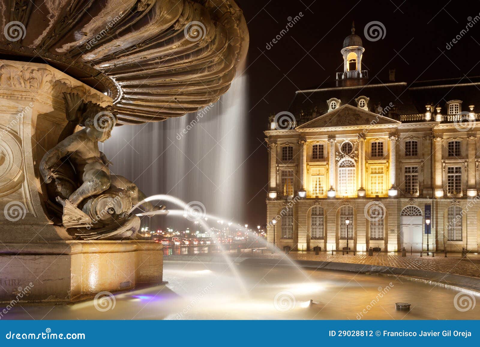 fountain of the three graces, bordeaux