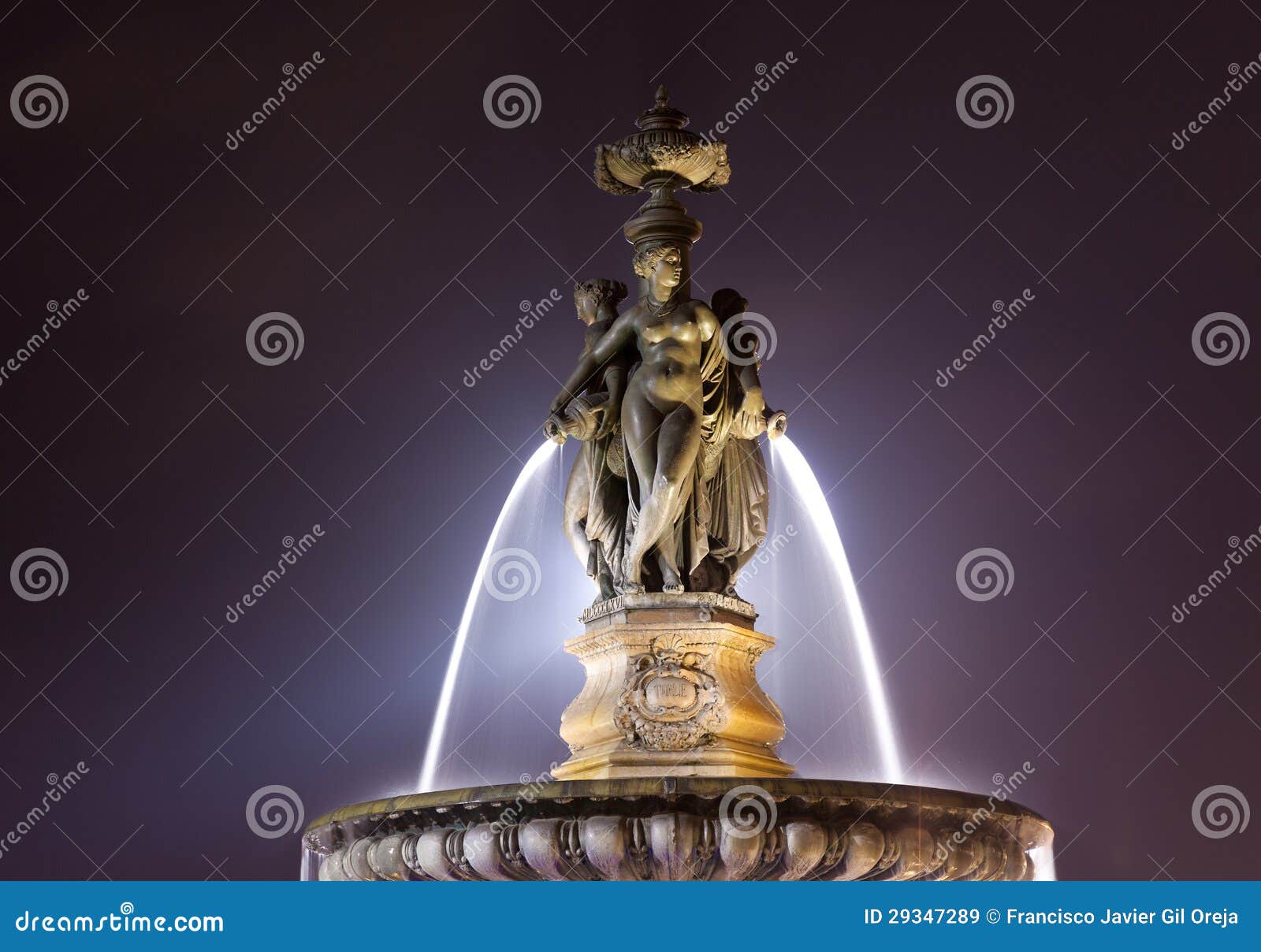 fountain of the three graces, bordeaux