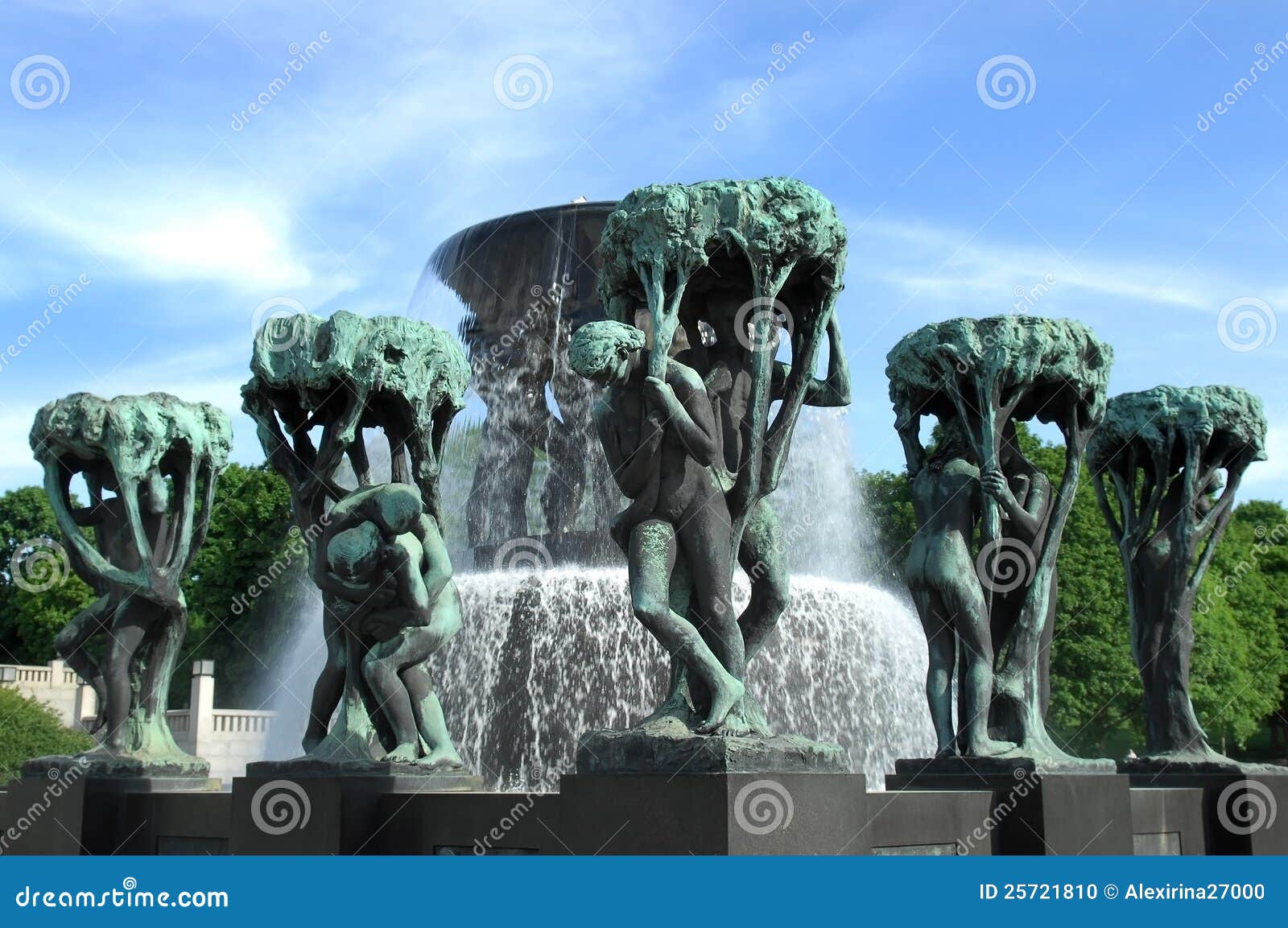 Fountain in Vigeland Park Oslo Editorial Image Image of love