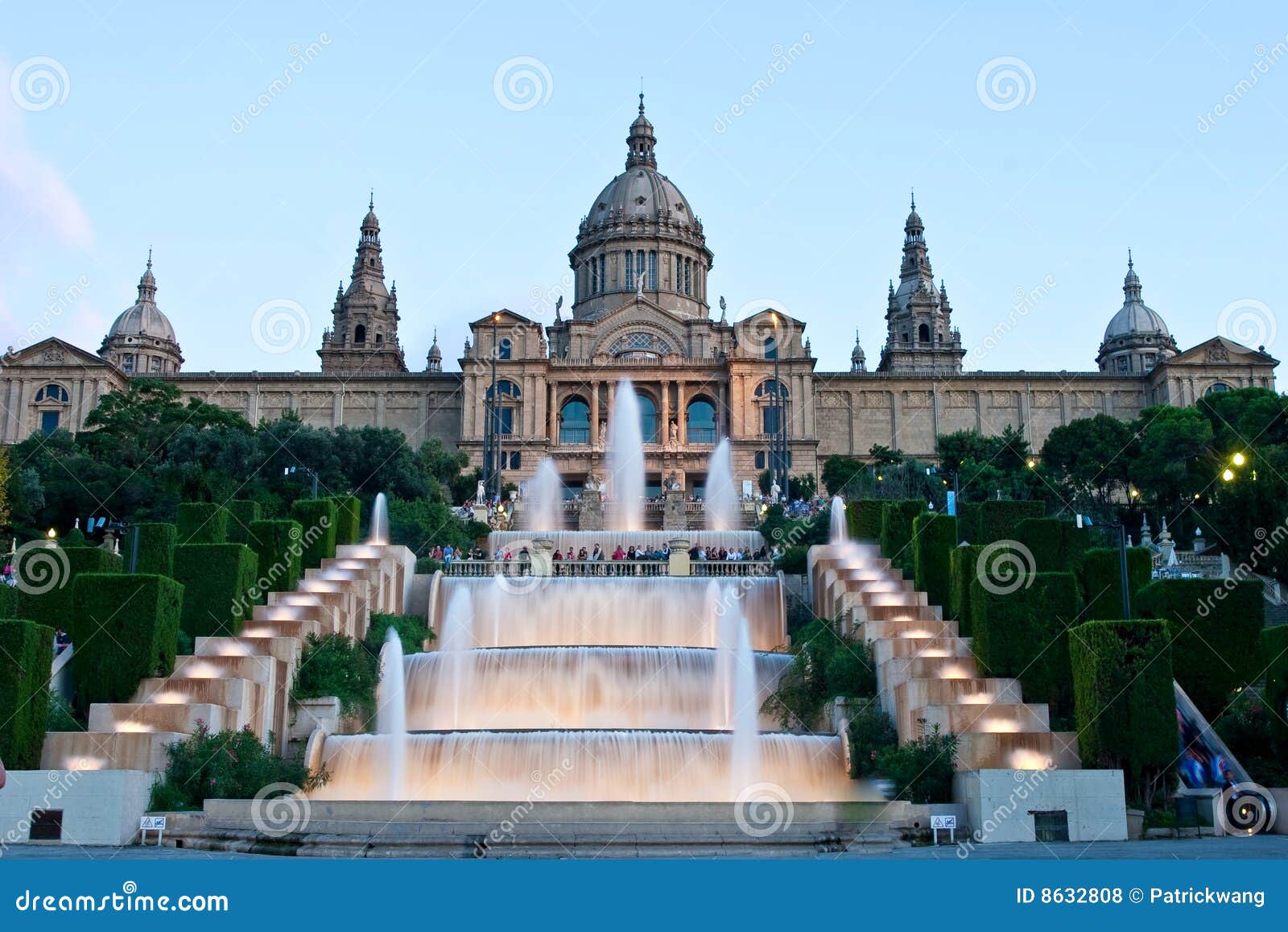 Fountains stock photo. Image of catalunya, catalan, dome 8632808