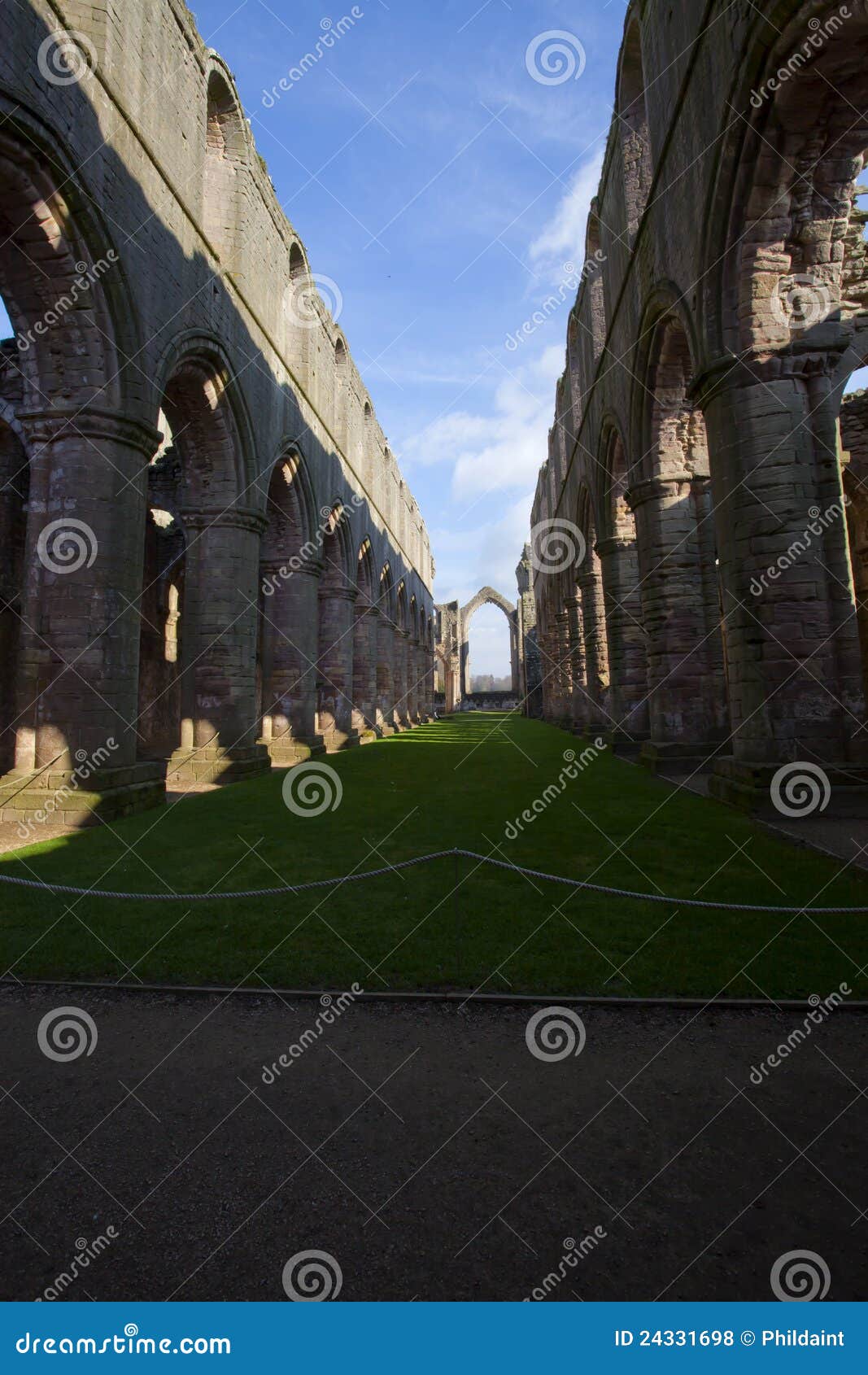 Fountains abbey stock photo. Image of ancient, church 24331698