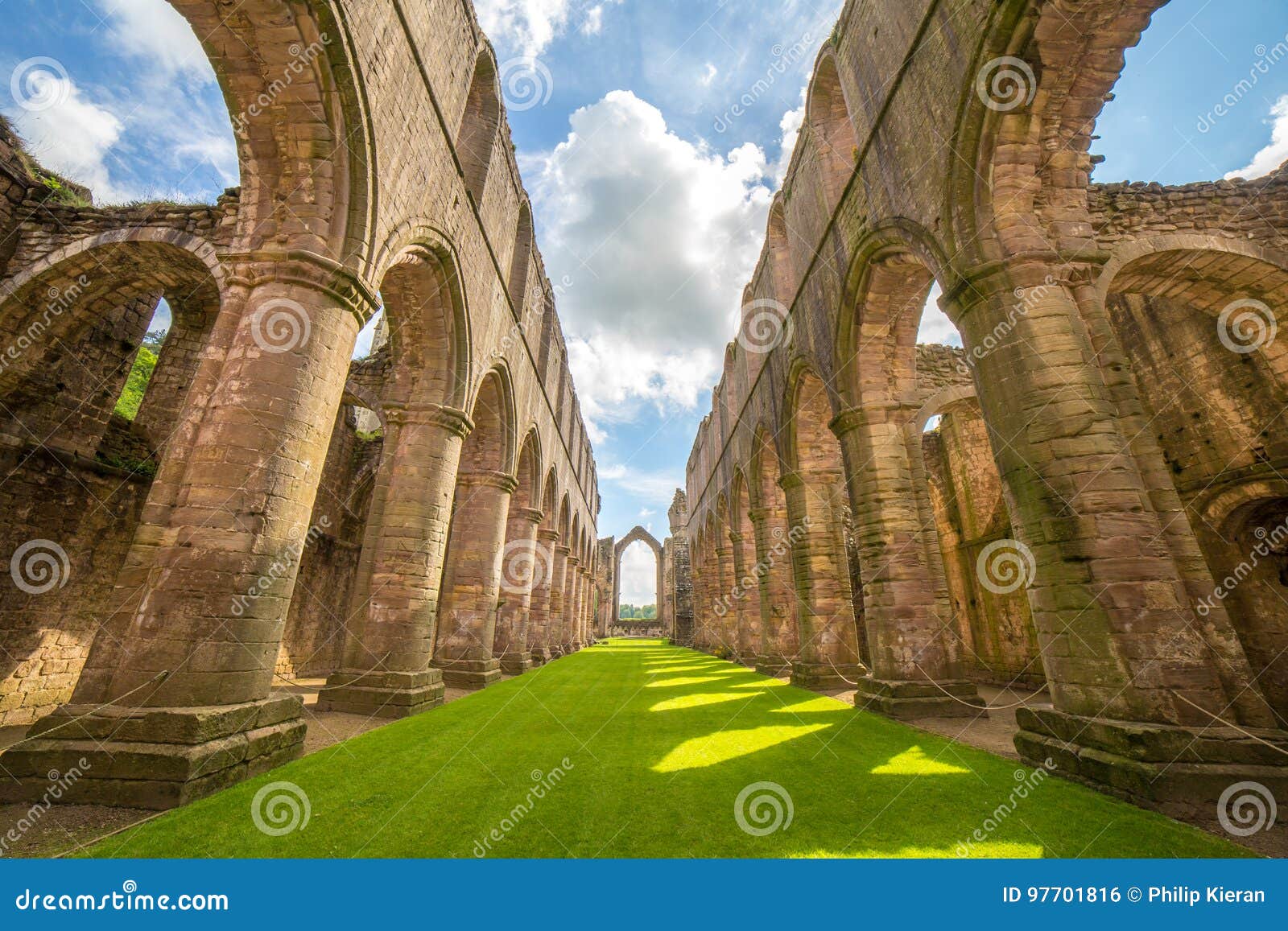 Fountains Abbey North Yorkshire Stock Photo Image of royal, monastery