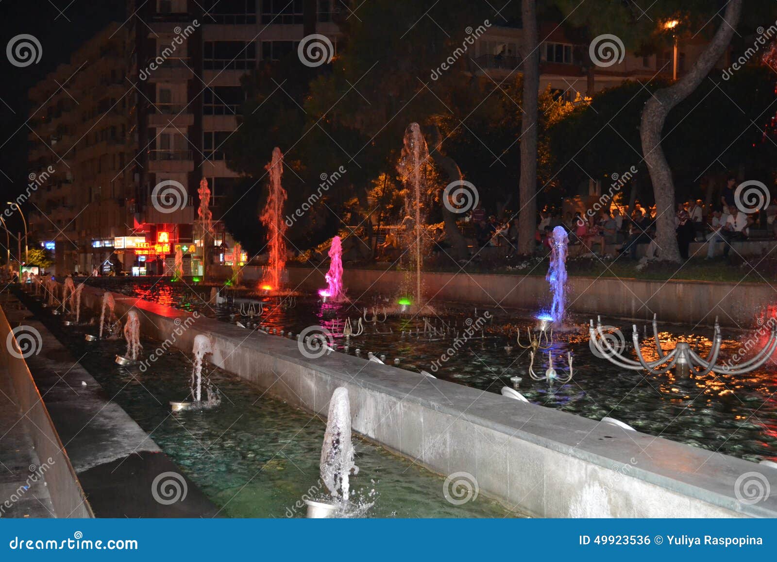 fountains in antalia city