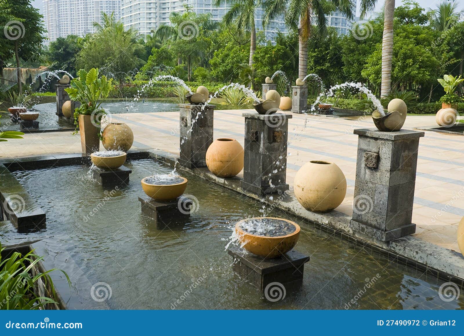 Fountains and Garden Ornaments Stock Photo Image of ornaments, cool