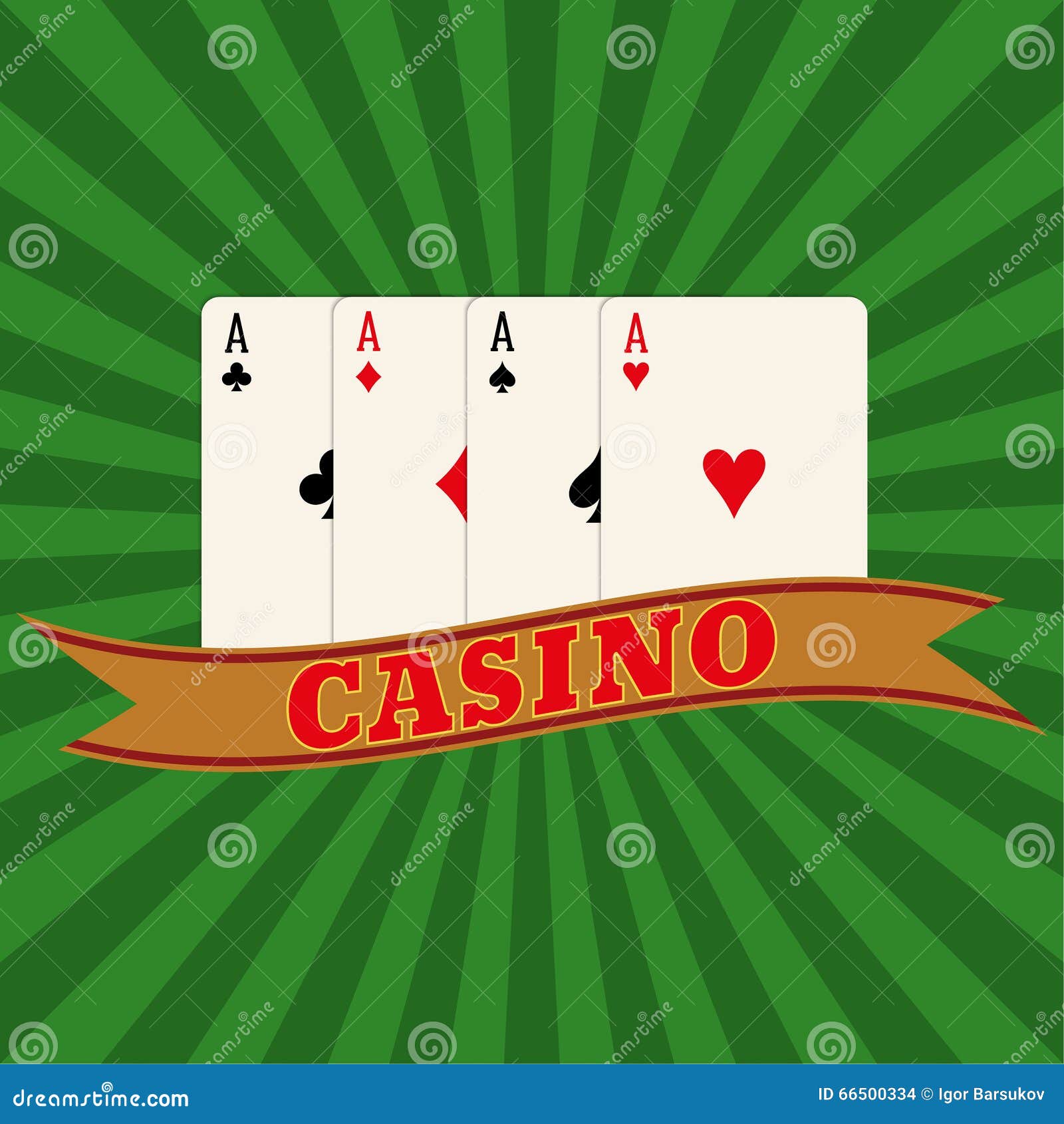 Four Aces on a Radiant Background Stock Vector - Illustration of gamble