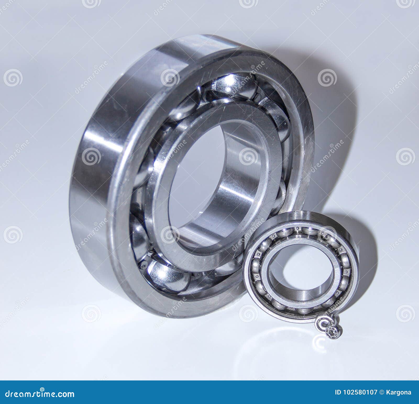Four Ball Bearings of Different Size Stock Image Image of huge