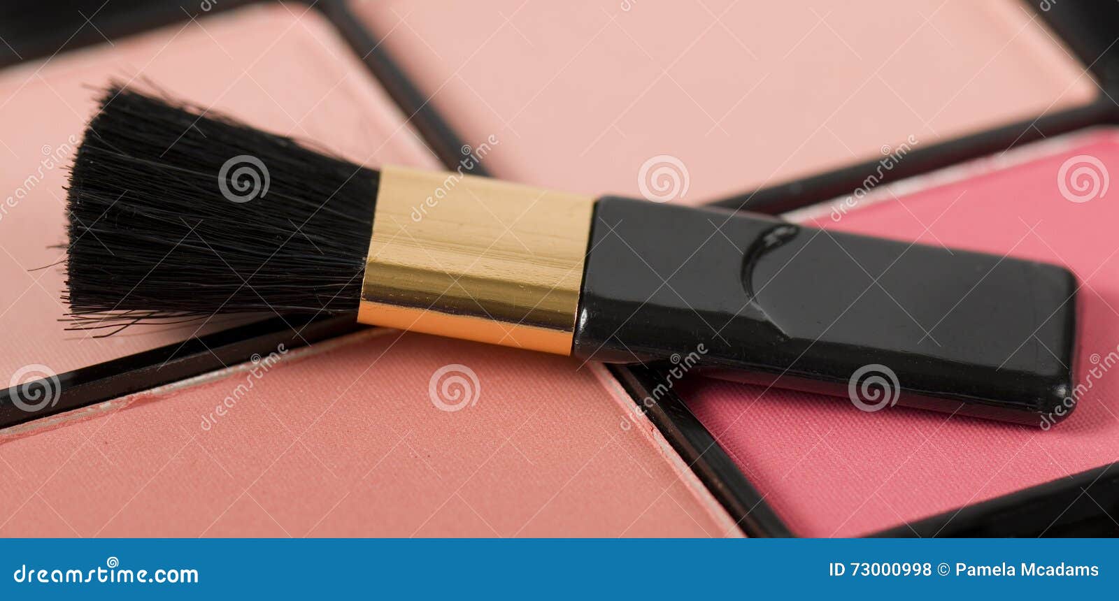Four Blush Compact stock photo. Image of applicator, powder 73000998