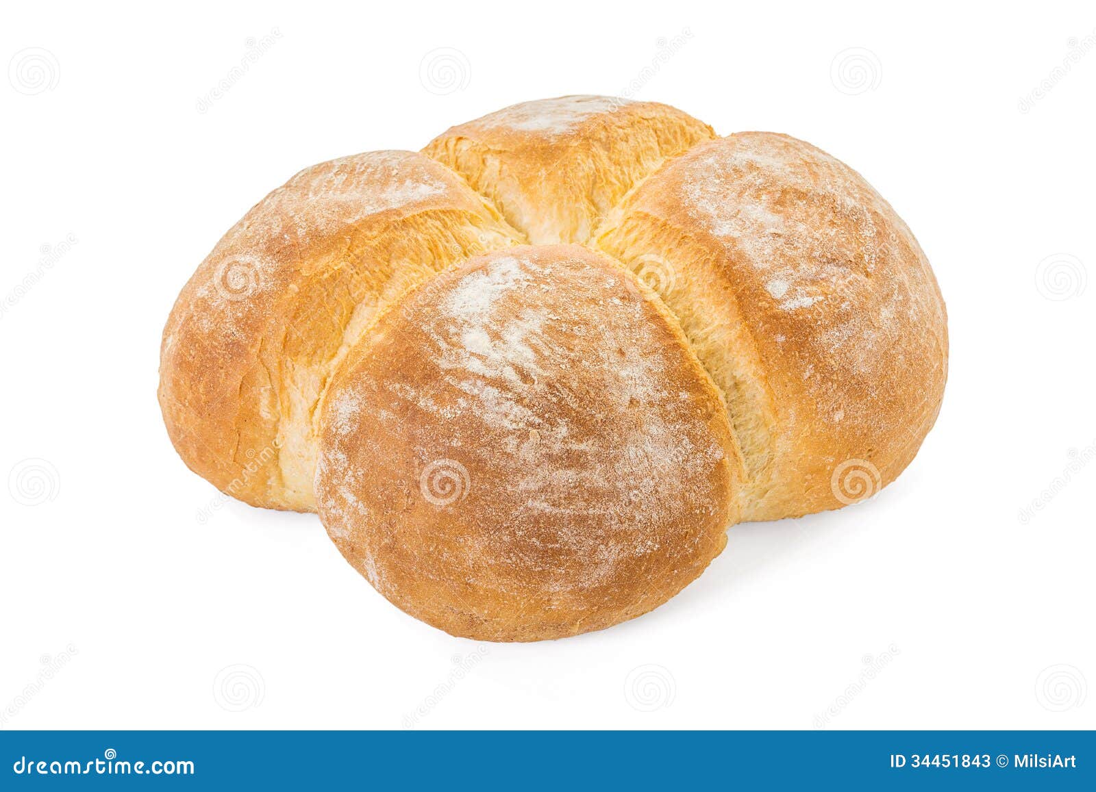 Four Buns Bread Closeup stock image. Image of delicious 34451843