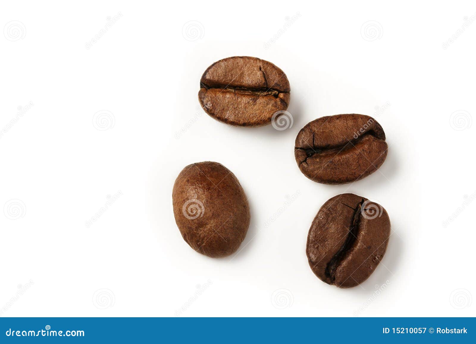 Four coffee beans from top stock image. Image of coffee 15210057