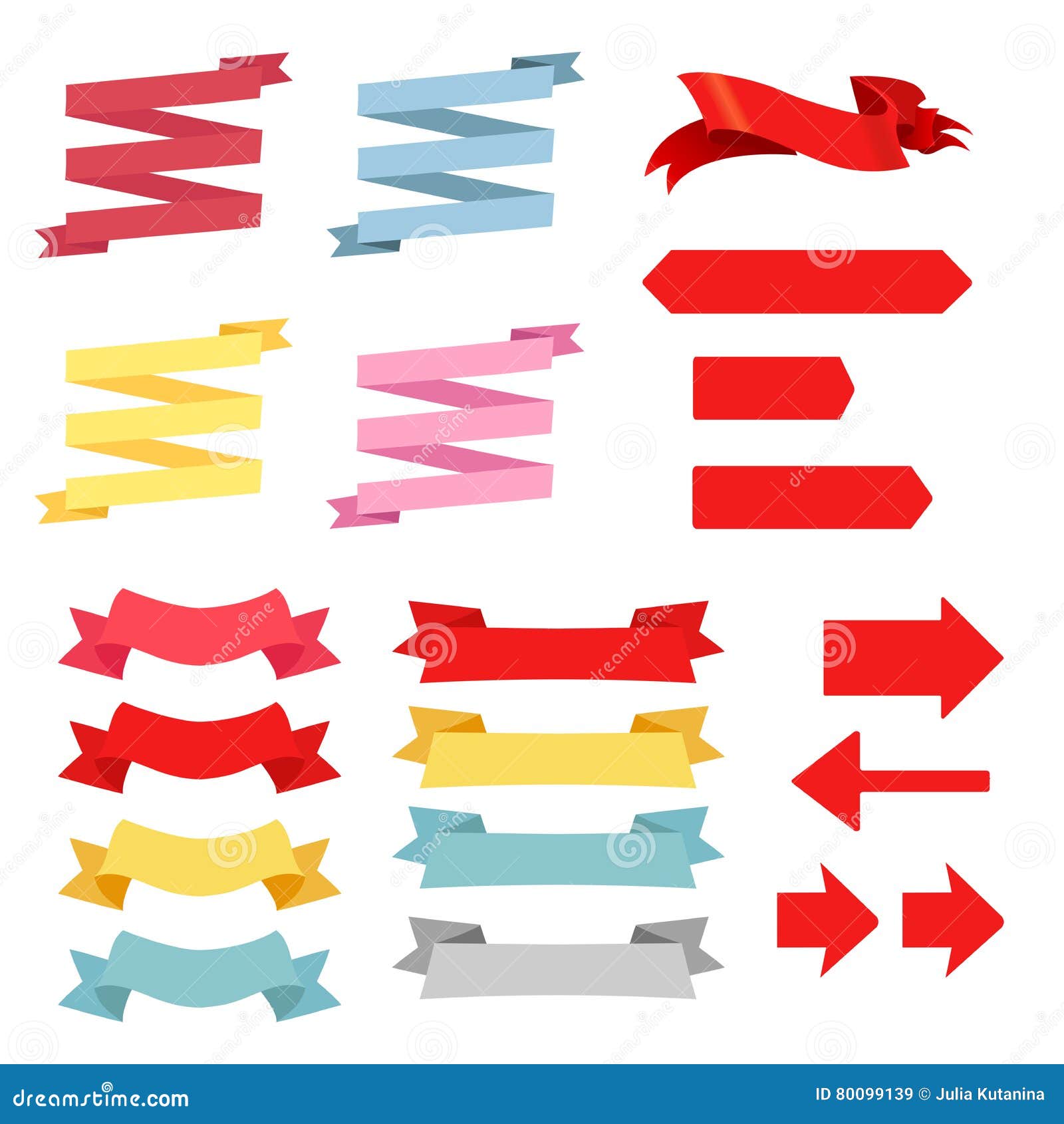 Four color ribbon patterns stock vector. Illustration of sale 80099139