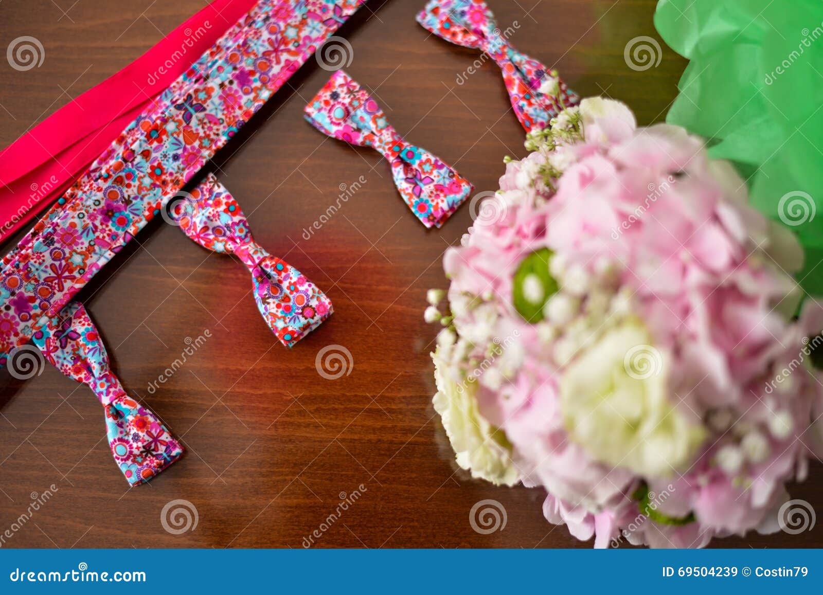 Four colorful bow ties stock image. Image of colorful - 69504239