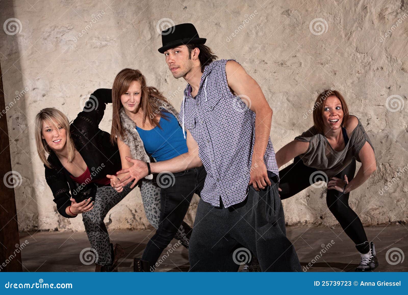 Tap Dancer Sliding On Her Tap Shoes In The Dance Studio During Dance