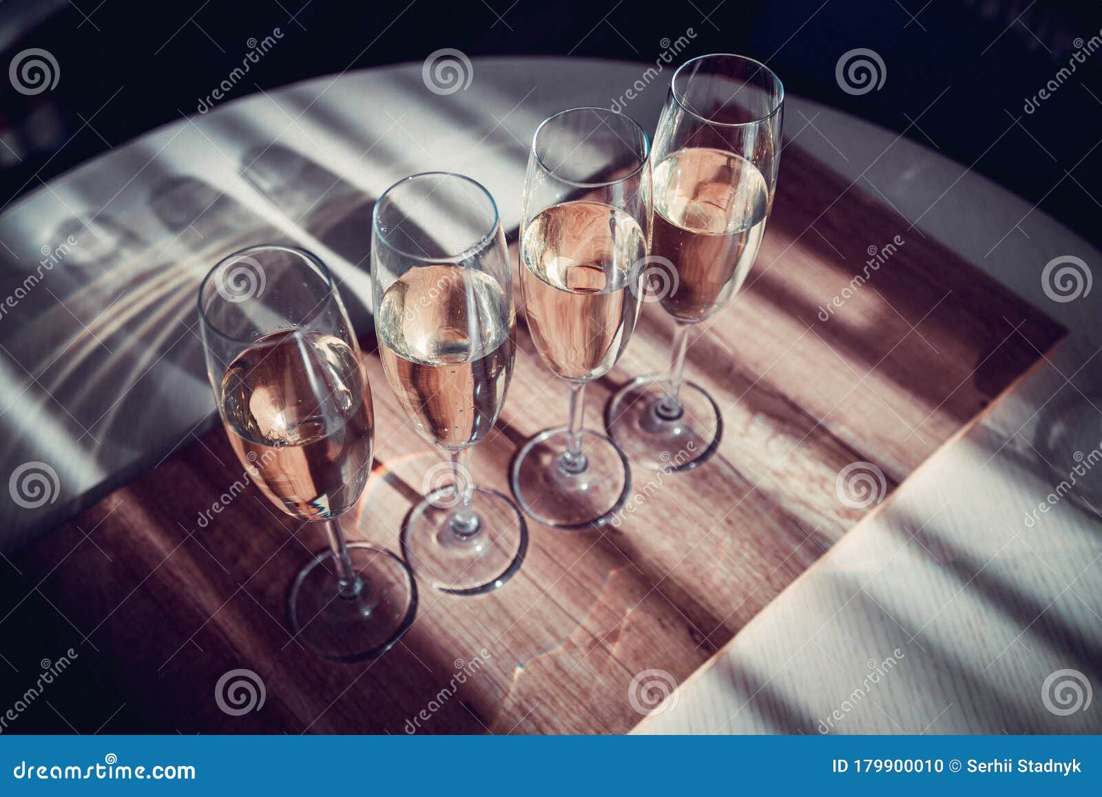 Four Glasses of Wine on a Dining Table Stock Photo Image of glasses, glass 179900010
